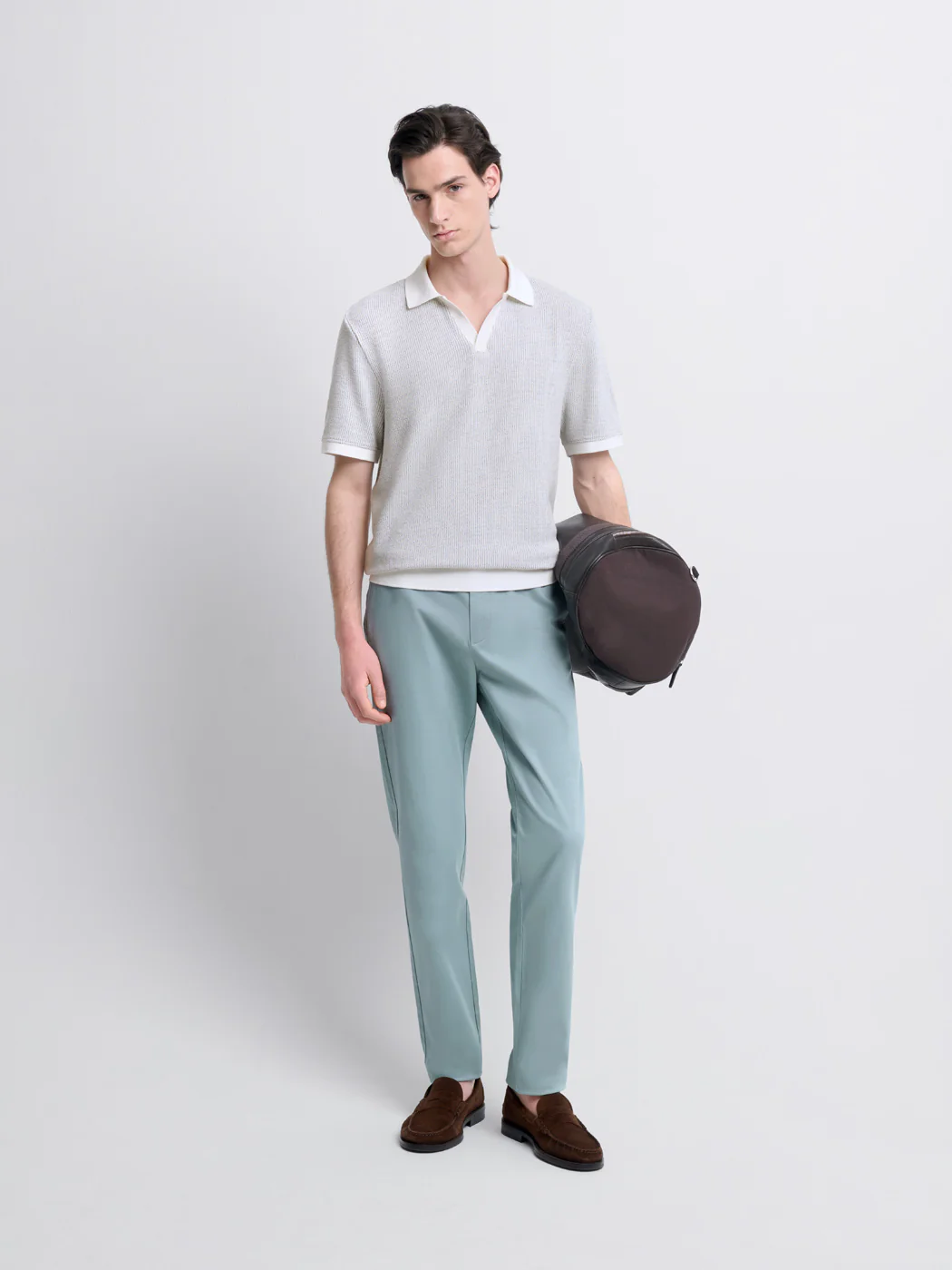 Chino en coton mélangé