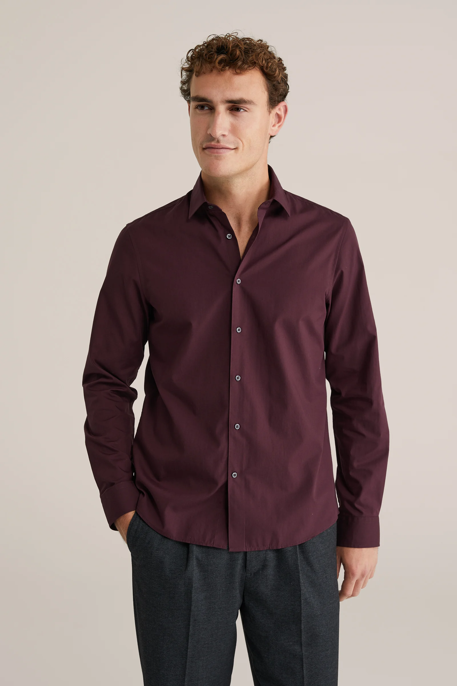 Heren Easy-care regular fit overhemd