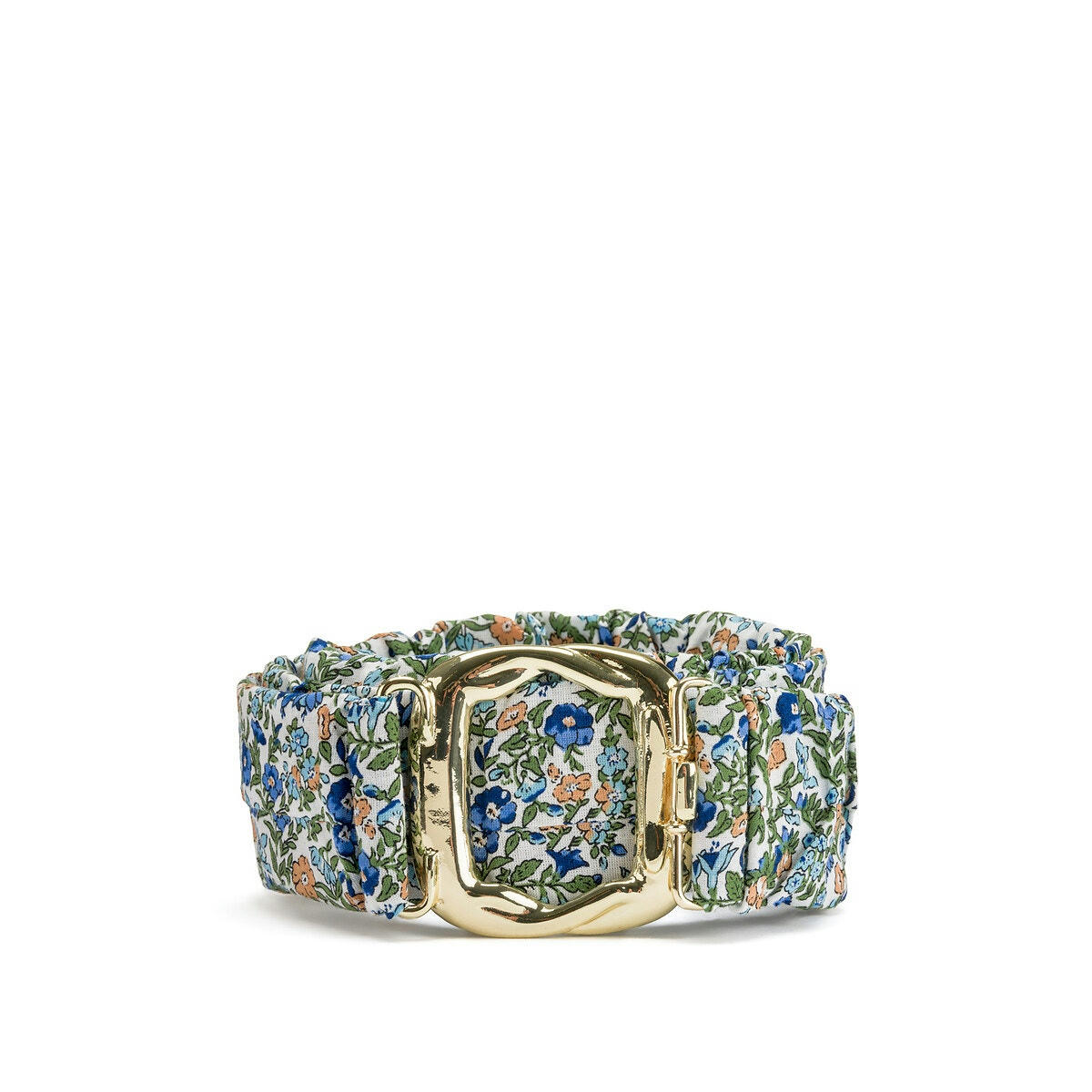 Ceinture élastiquée imprimé fleuri