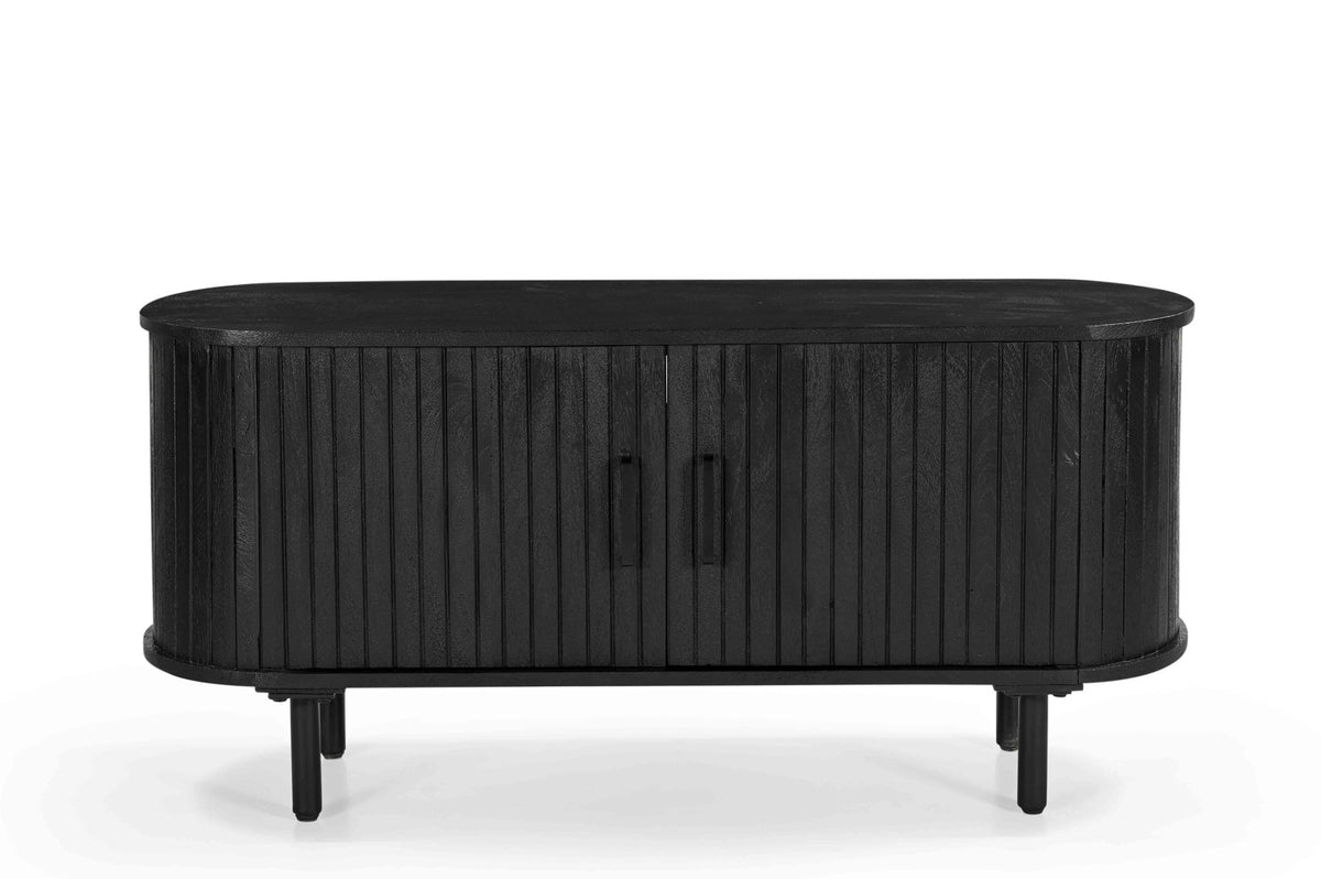 Giga Meubel Tv-Meubel Merel - Mangohout/Metaal - Zwart - 120cm