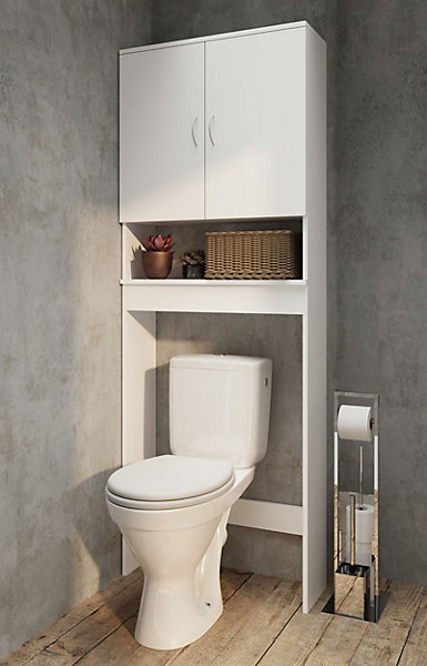 Meuble WC SOLITA 64,5 cm - Blanc Mat