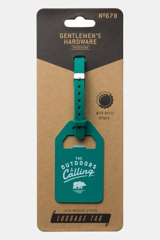 Gentlemen's Hardware Luggage Tag - Teal Bagagelabel