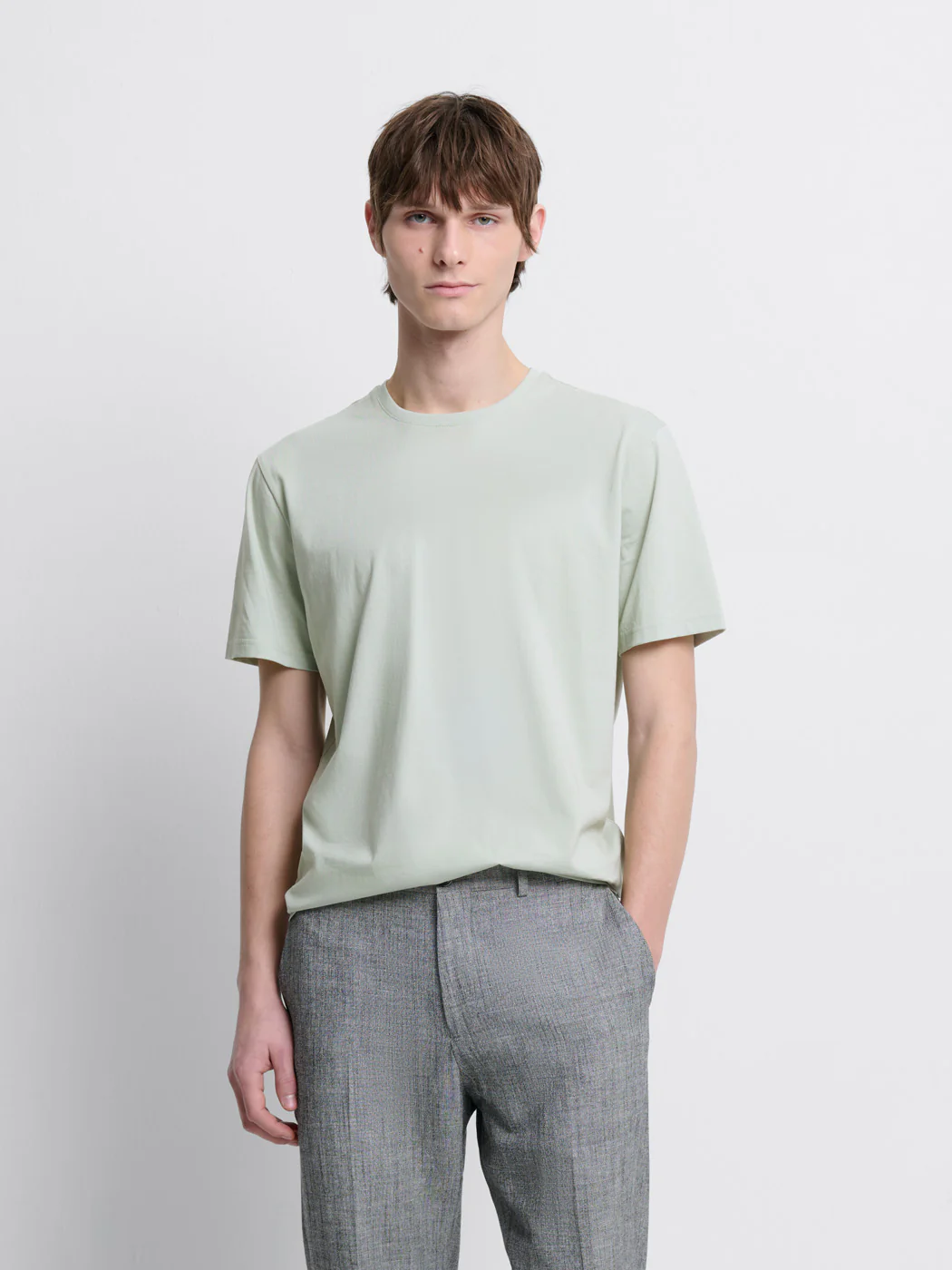 T-shirt col rond en coton Supima®