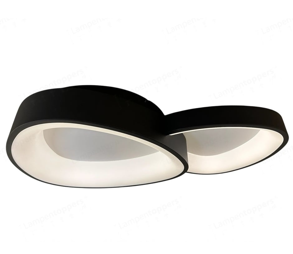 Freelight Freelight Plafondlamp Organico Zwart 40Watt Ø 58cm Dimbaar