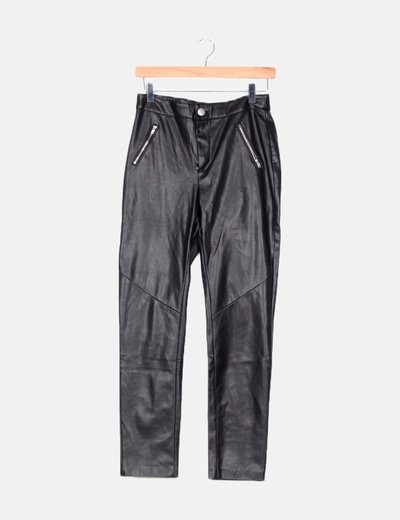 Camaïeu Leggings skinny, slim Leatherette