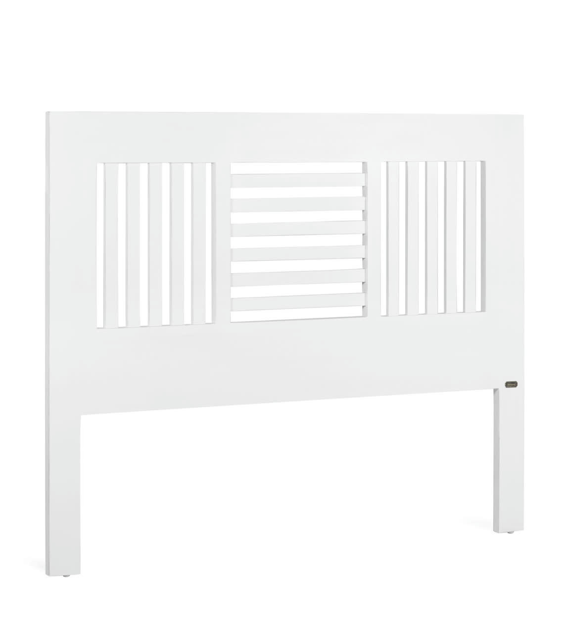 EVEREST - Tête de lit en bois de mindi blanc L165