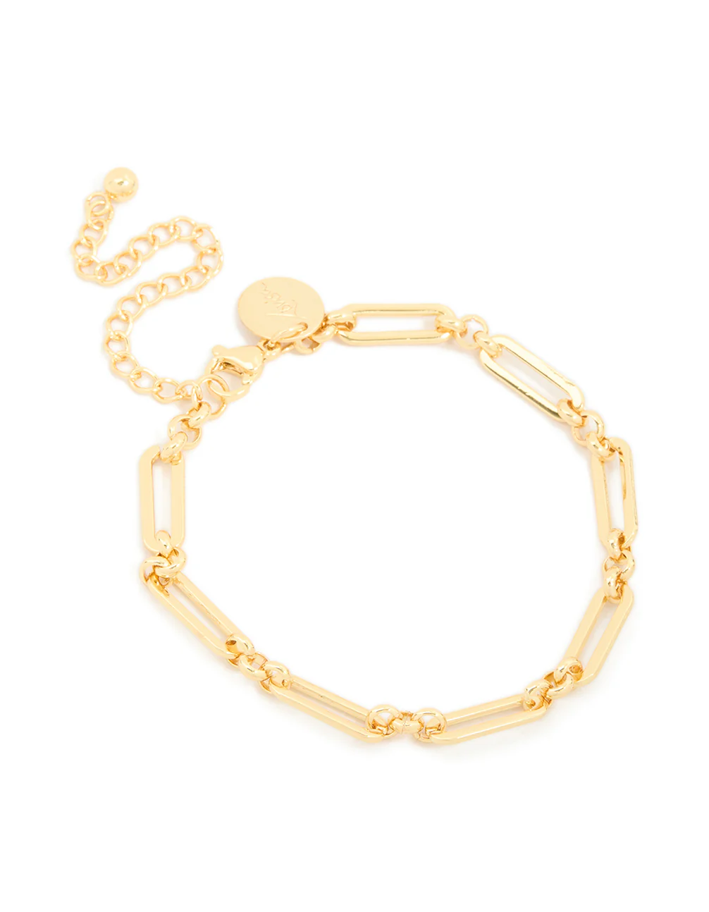 Waterproof Gold Plated Stainless Steel Open Oval Link Bracelet