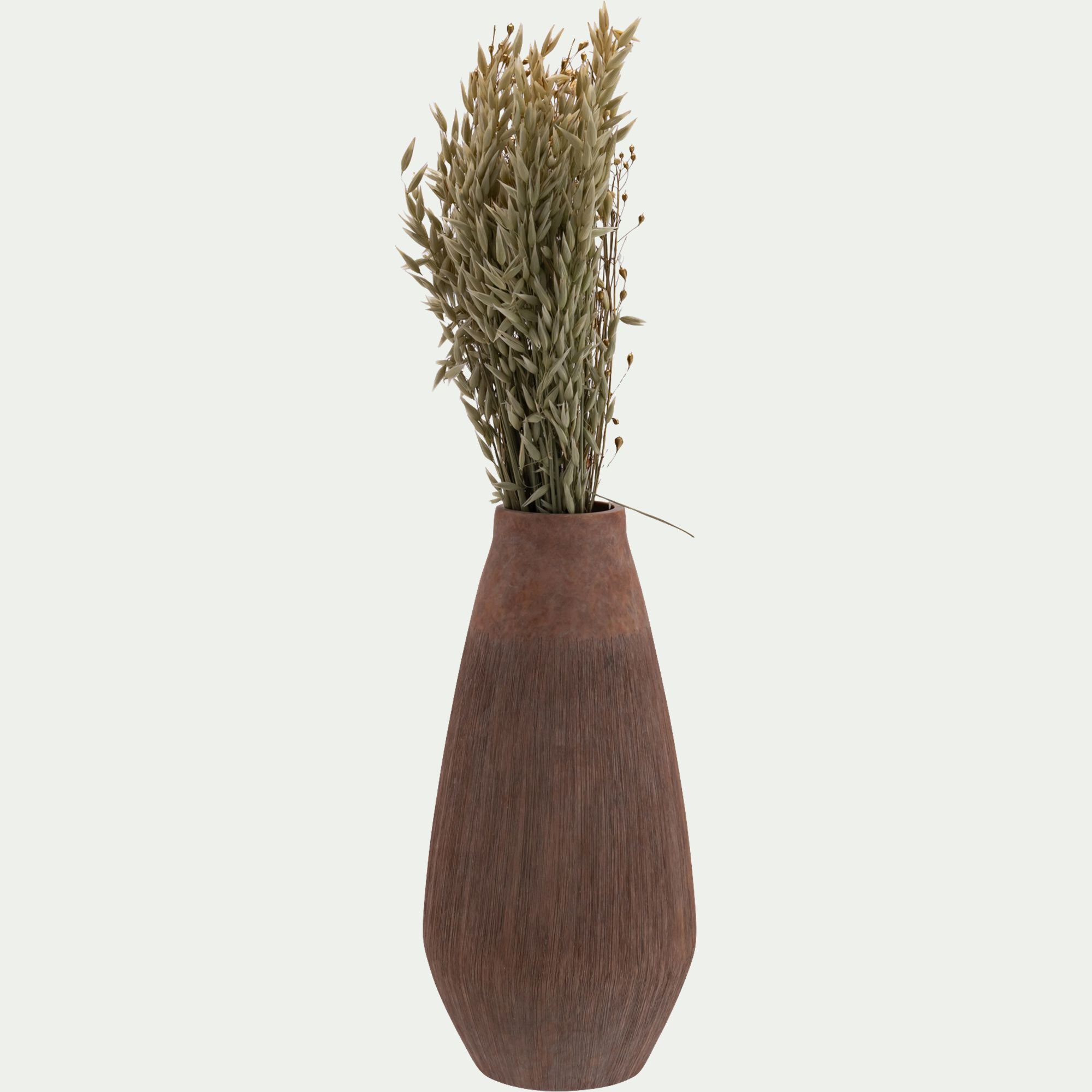 BLAM - Vase classique en faïence H31cm - marron
