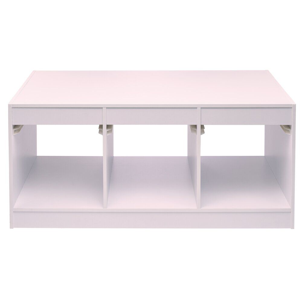 Structure de rangement horizontale pour 3 bacs coulissants