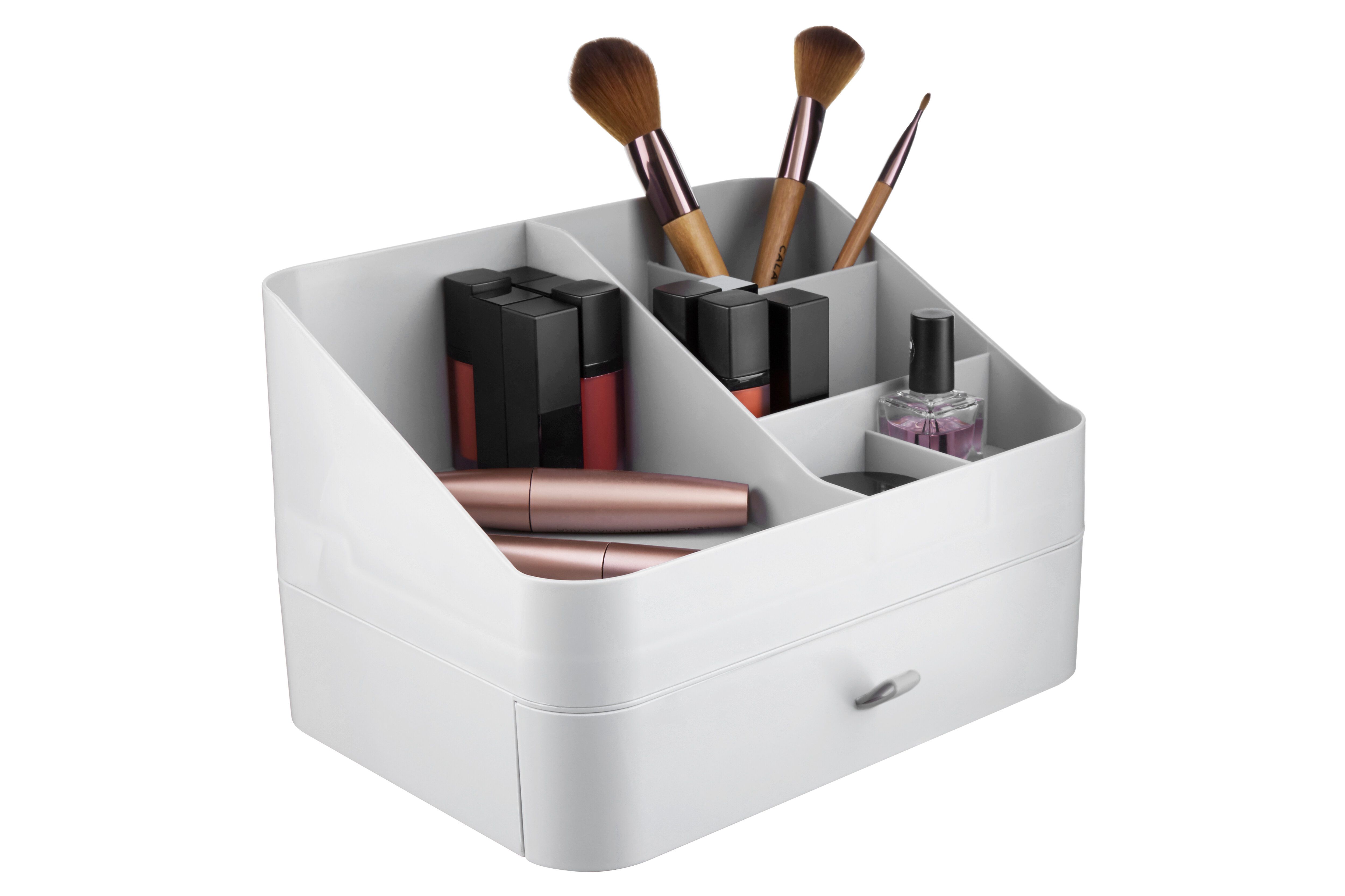 Orsina Ample Storage Six Compartment Cosmetics Organiser, Elegant Makeup Organiser, Versatile Makeup Organizer