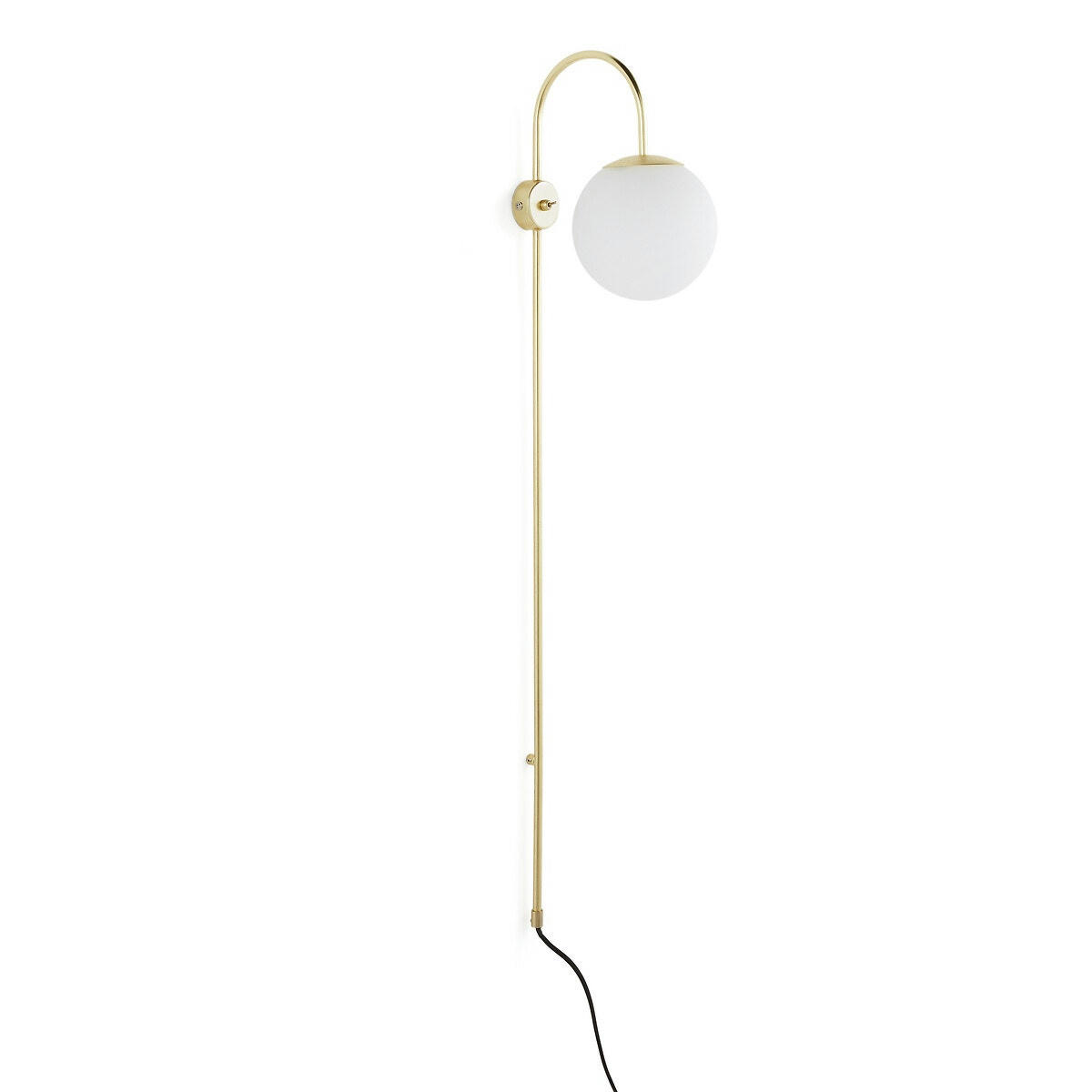 Applique laiton et verre opaline, Moricio