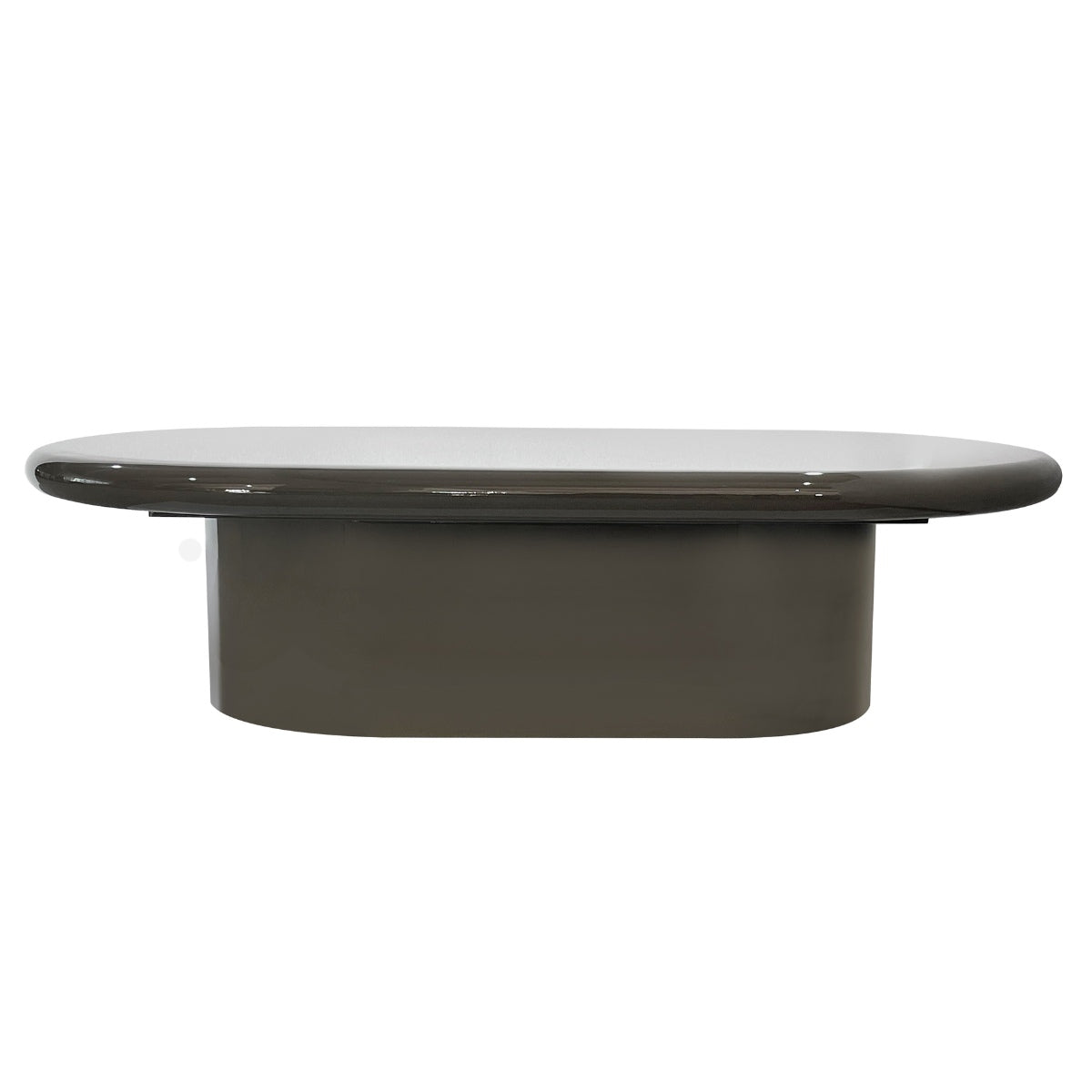 DÉJA Living Salontafel Lesja - Ovaal Kaki Groen Glossy MDF - 120x70x31cm