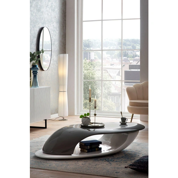 Couchtisch, BxH: 130 x 30 cm, Fiberglas