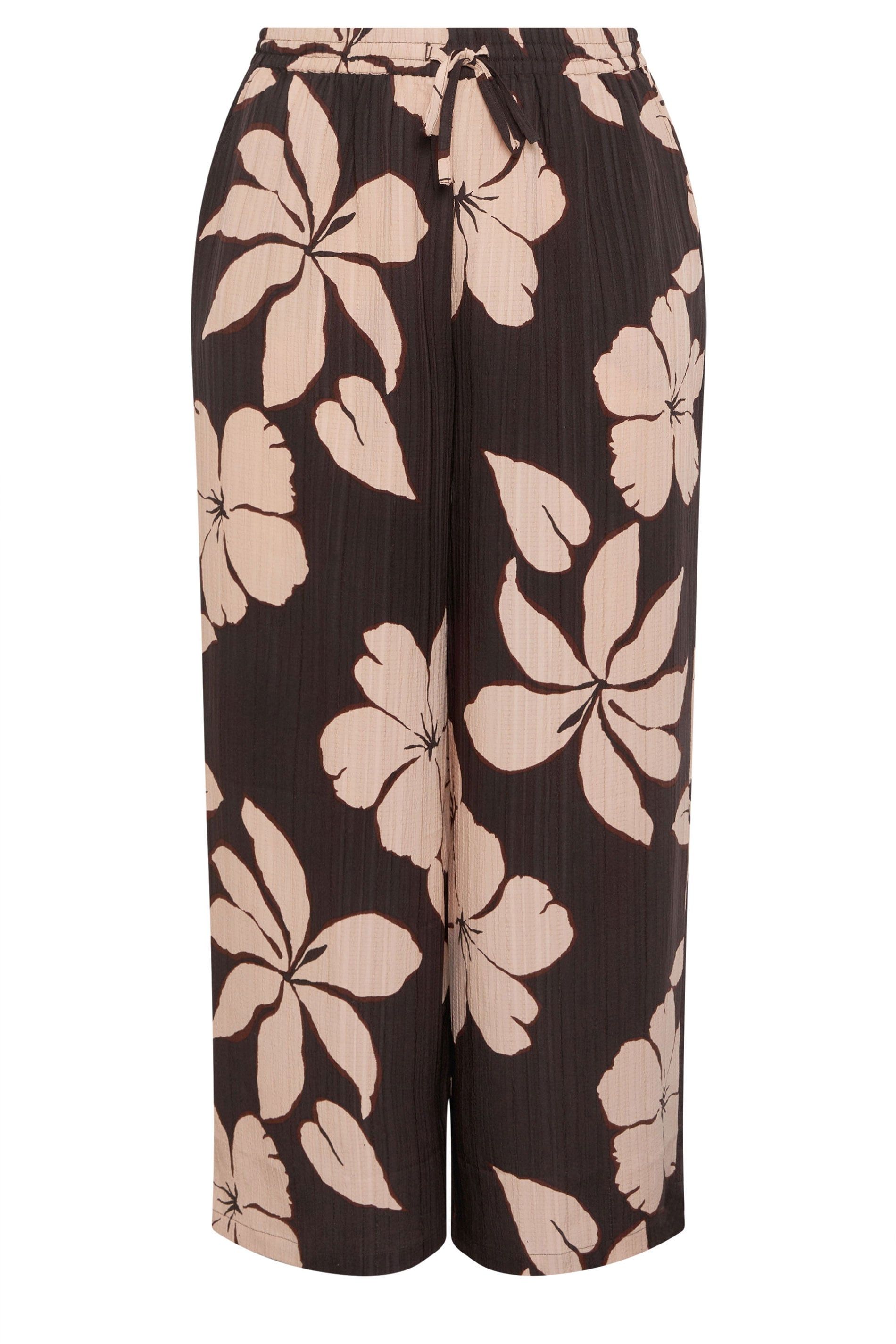 Yours Floral Wide Leg Trousers