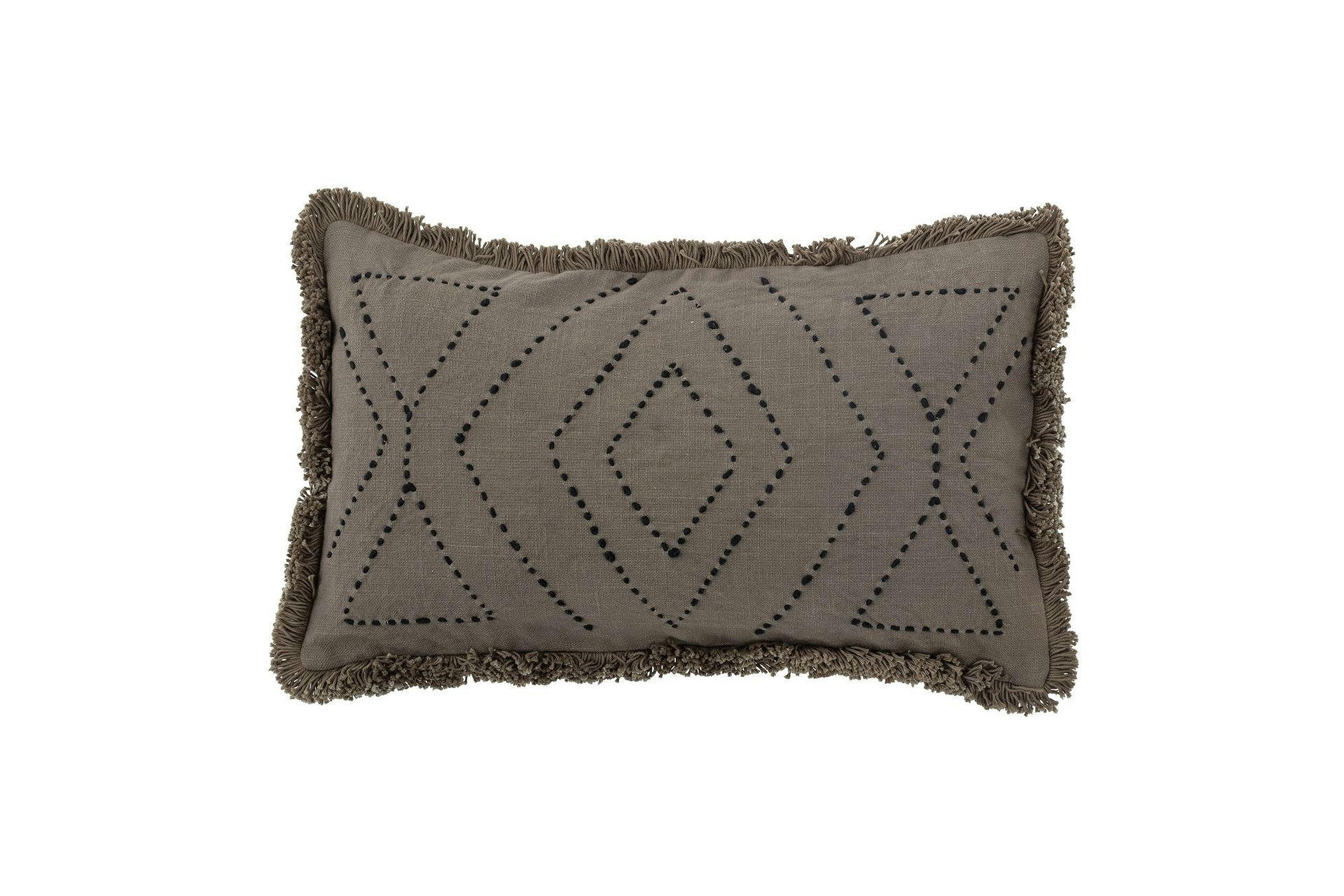 BALOO - Coussin en coton marron 50x30 cm