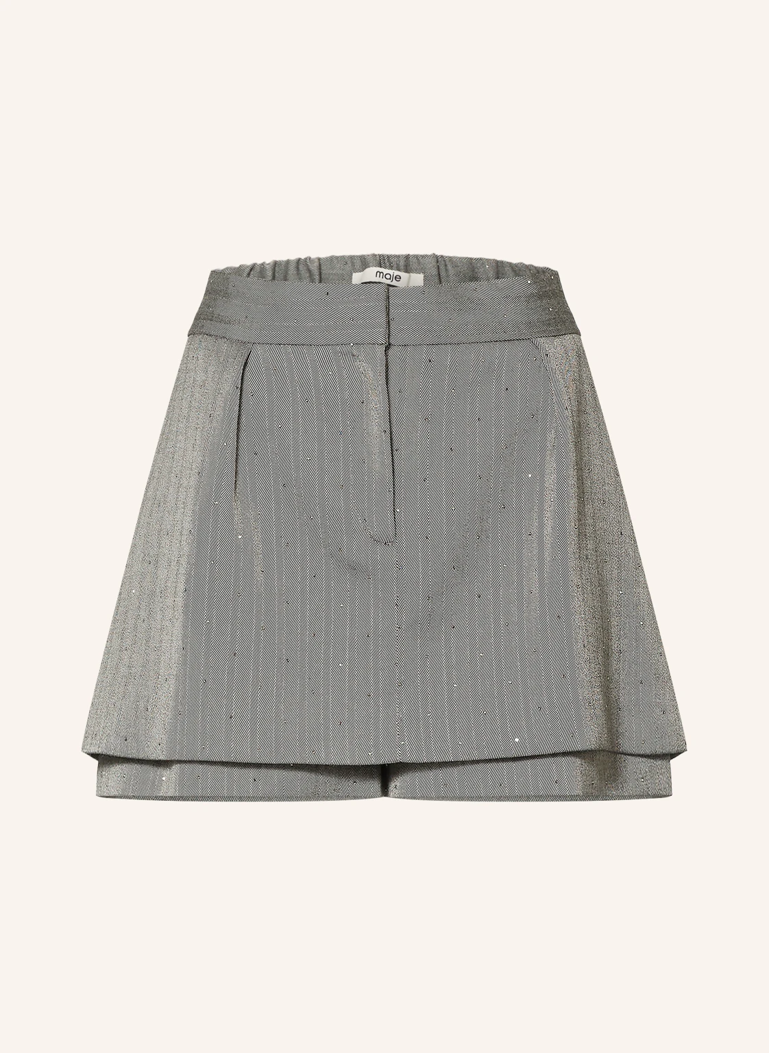 maje Skort mit Schmucksteinen