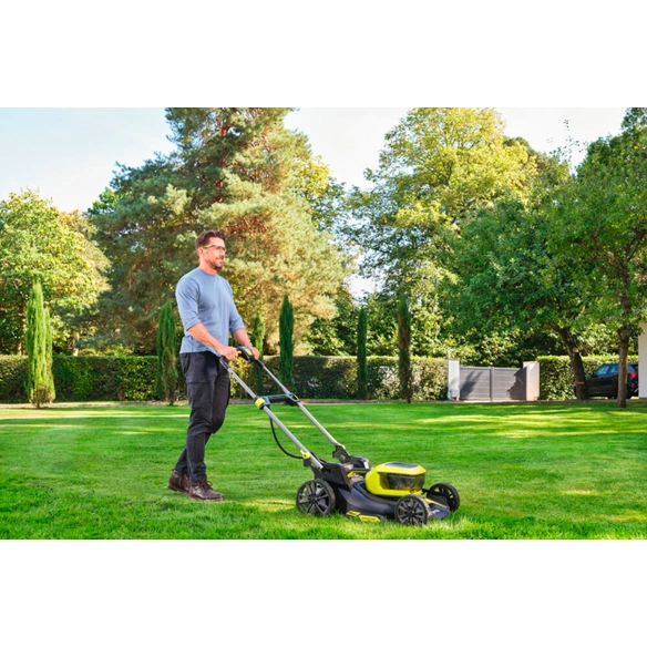 Akku-Rasenmäher »RY18LMX46A-250«, brushless, Schnittbreite 46 cm, inkl. 2 x 5,0 Ah Akku u. Ladegerät