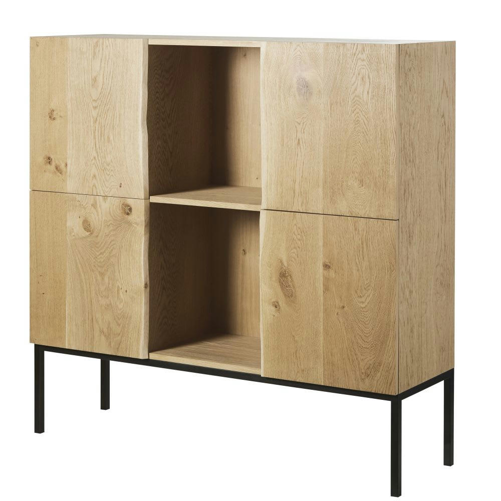 Magnus - Buffet haut 4 portes en chêne massif