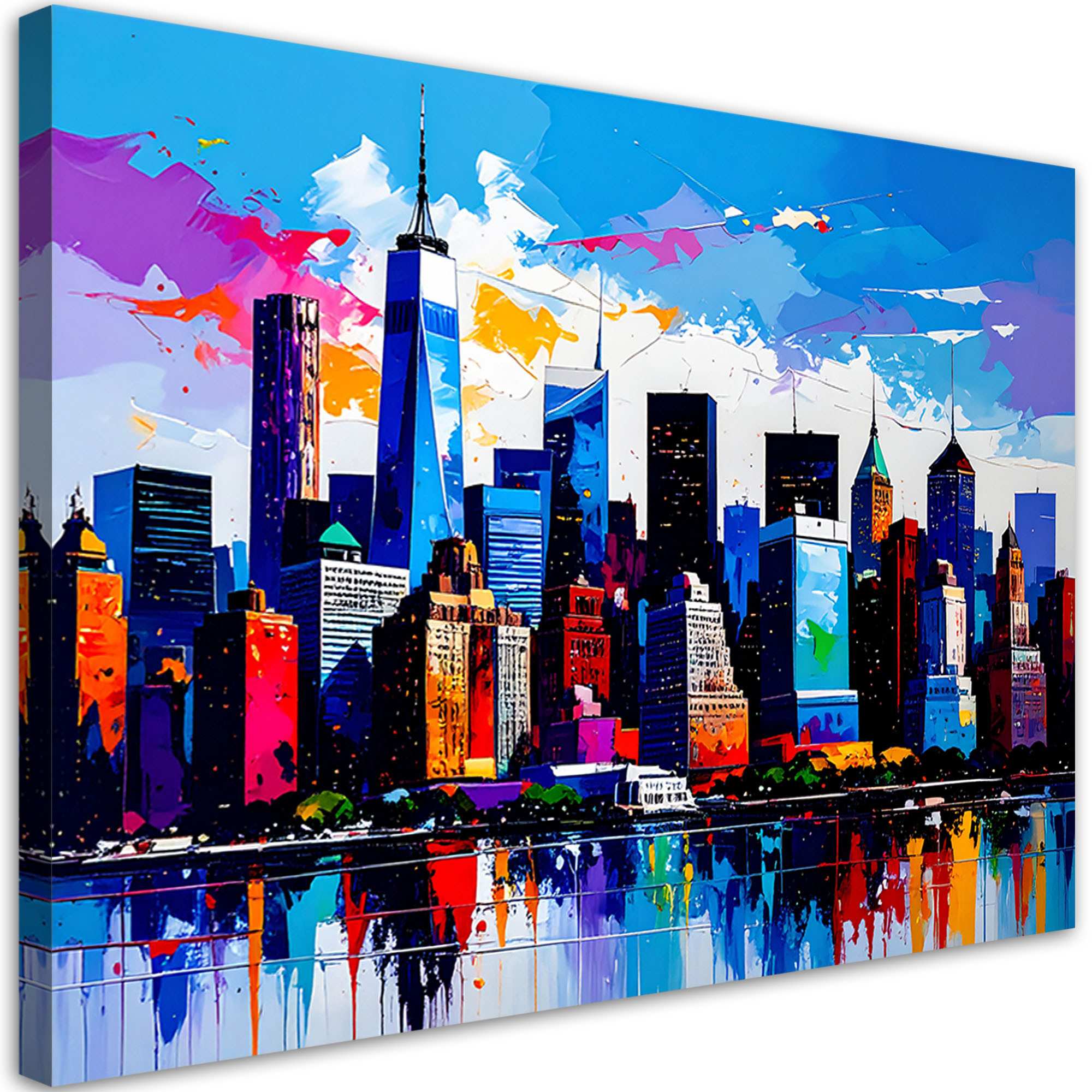 Obraz do salonu jadalni biura, Nowy Jork Manhattan Panorama 30x20