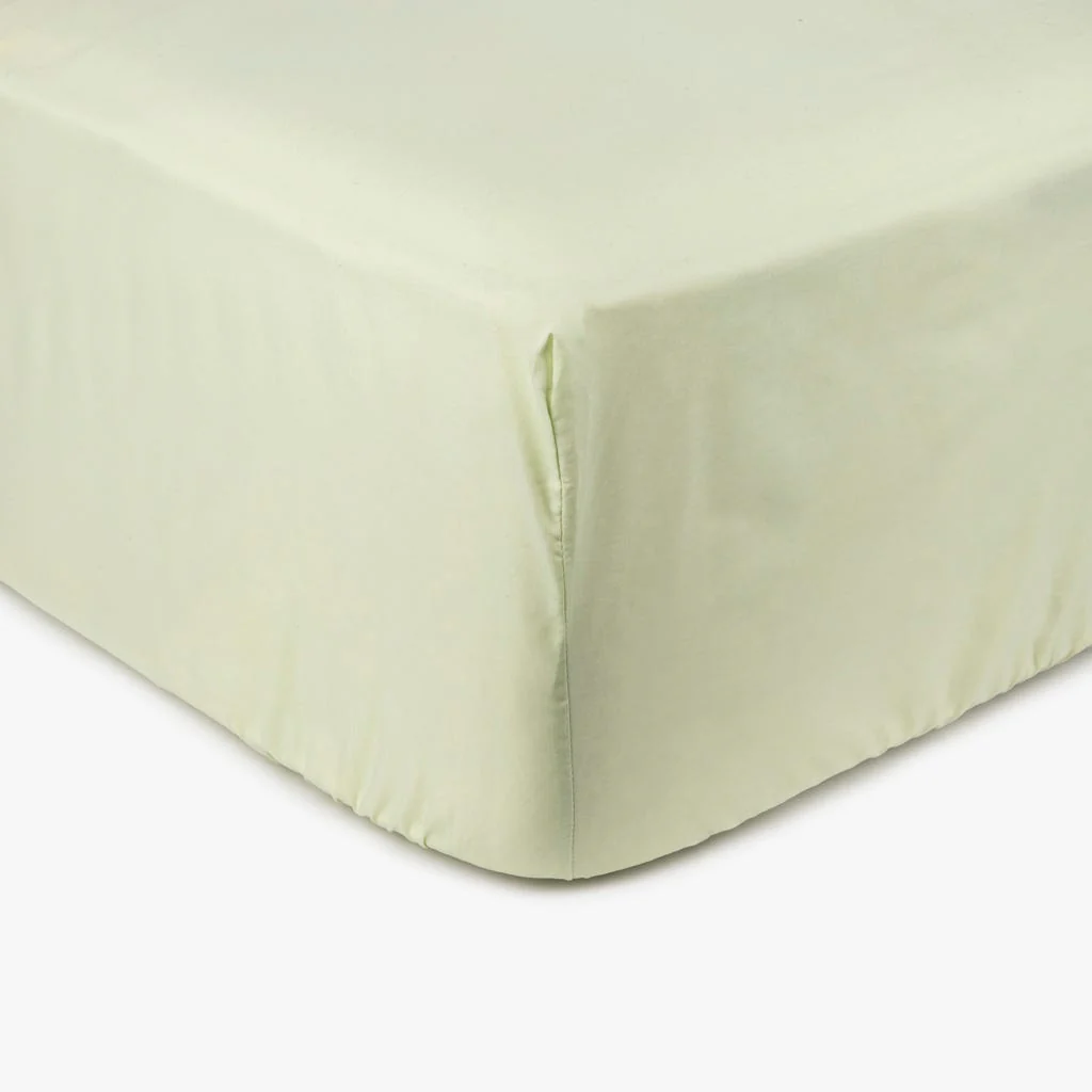 Lençol Ajustável 100% Algodão Percal Verde 90x200+30 SAMOA