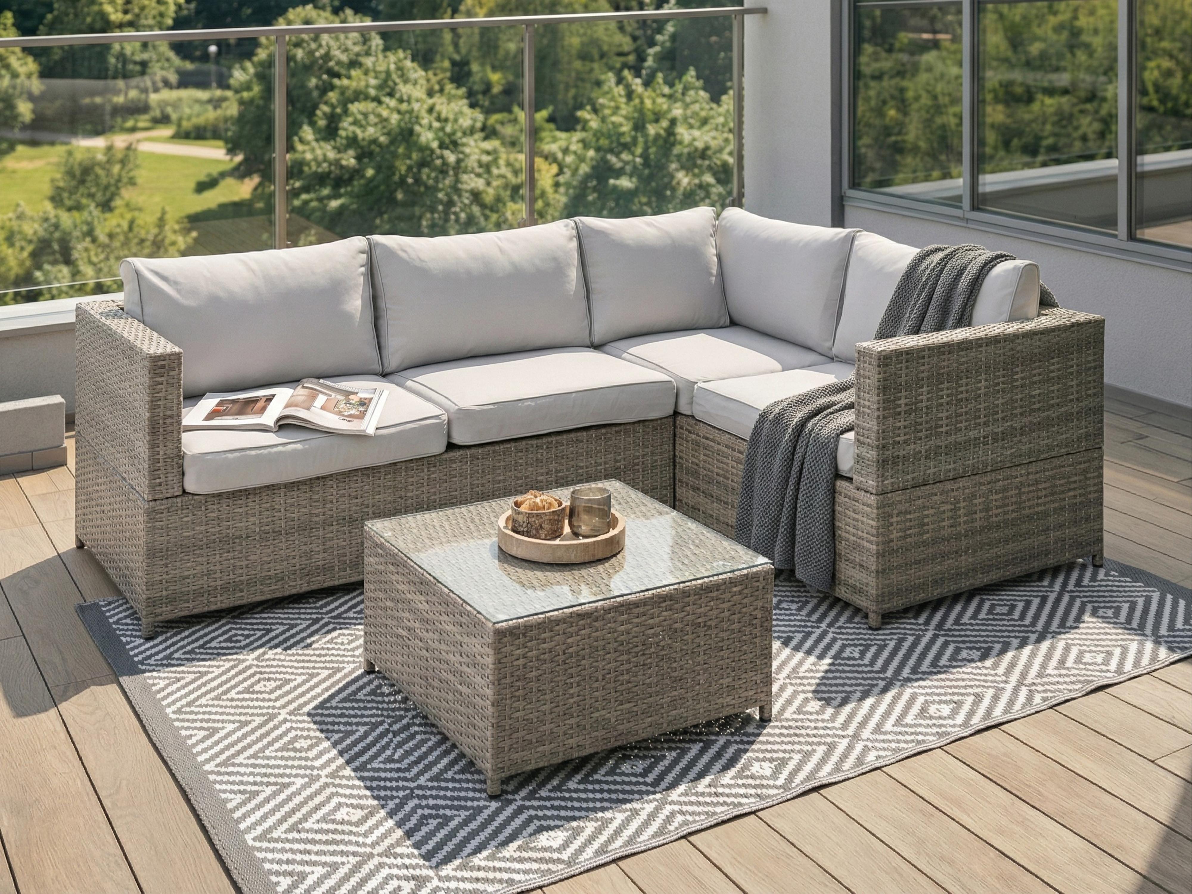 Outdoor Cushion Cover Set AVOLA Light Grey