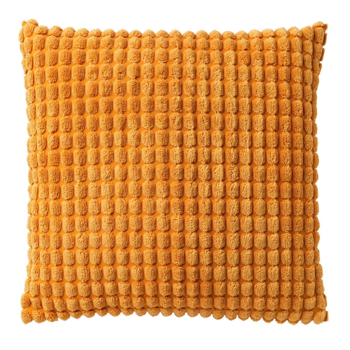 ROME - sierkussen 45x45 cm - effen kleur - 3D-structuur - Golden Glow - geel