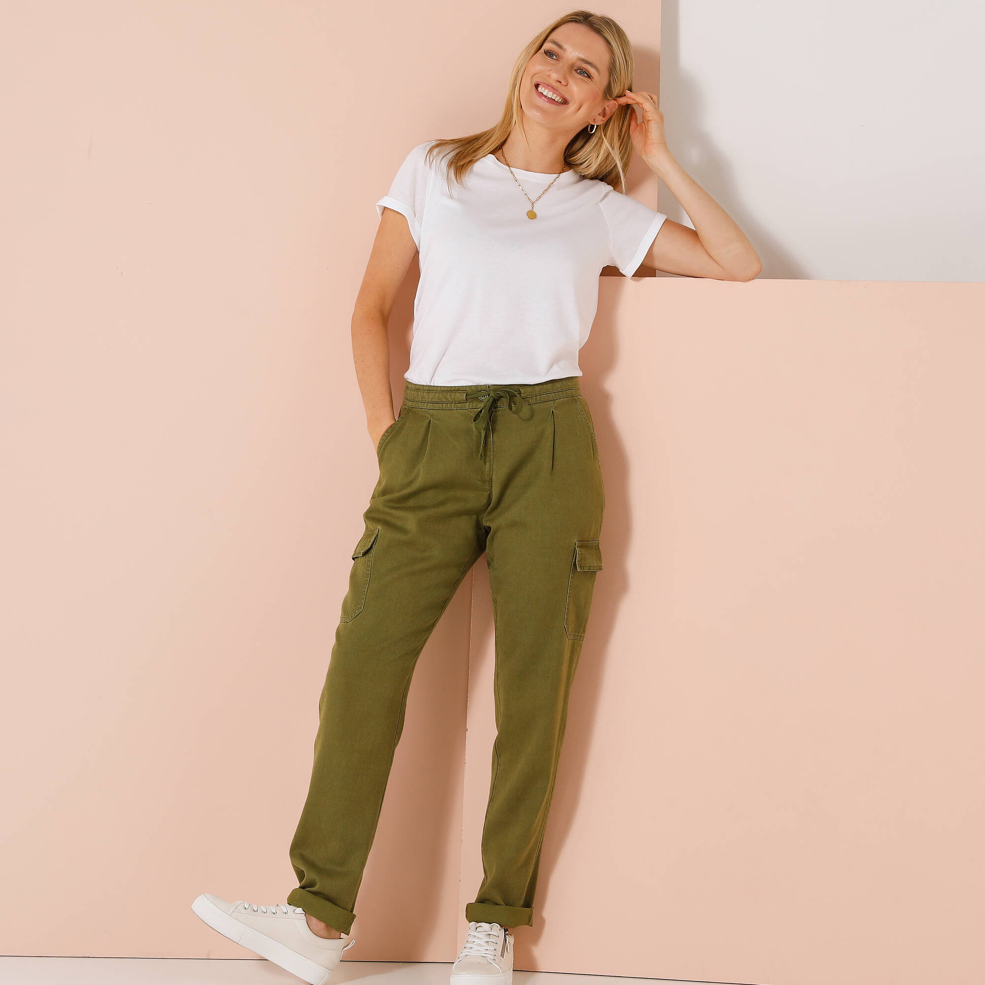 Pantalon cargo fluide