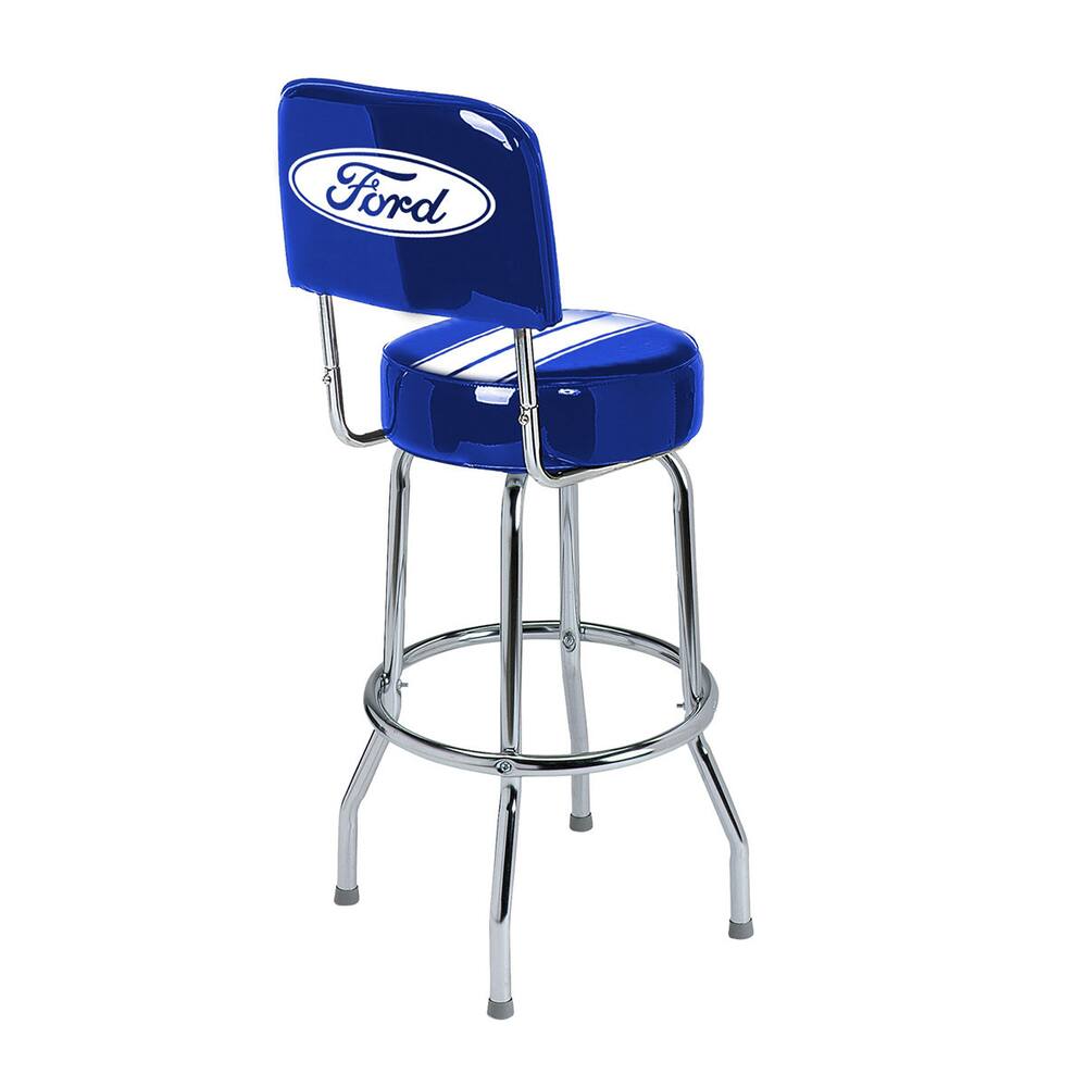 Ford Swivel Bar Stool with Backrest