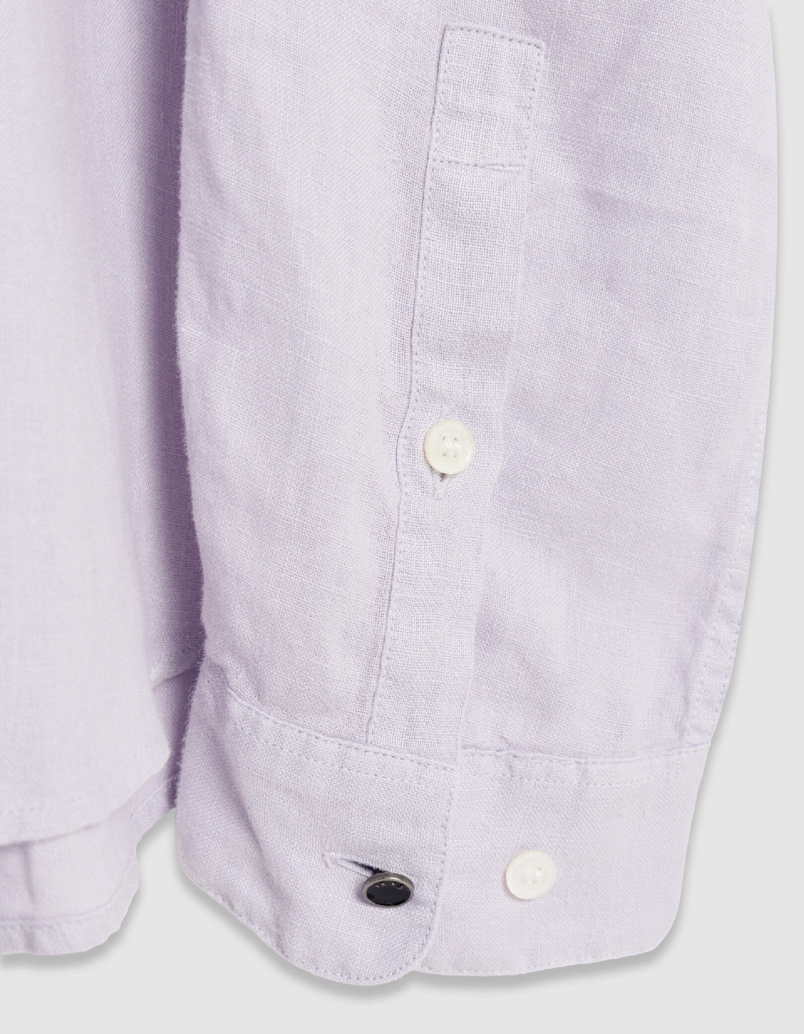 Chemise slim verte 100% lin Homme