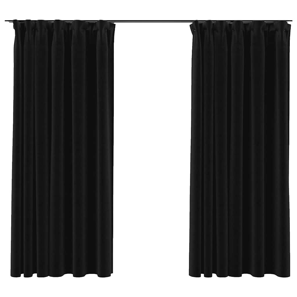 VidaXL Zasłona Antracyt 140 x 175 cm Tkanina