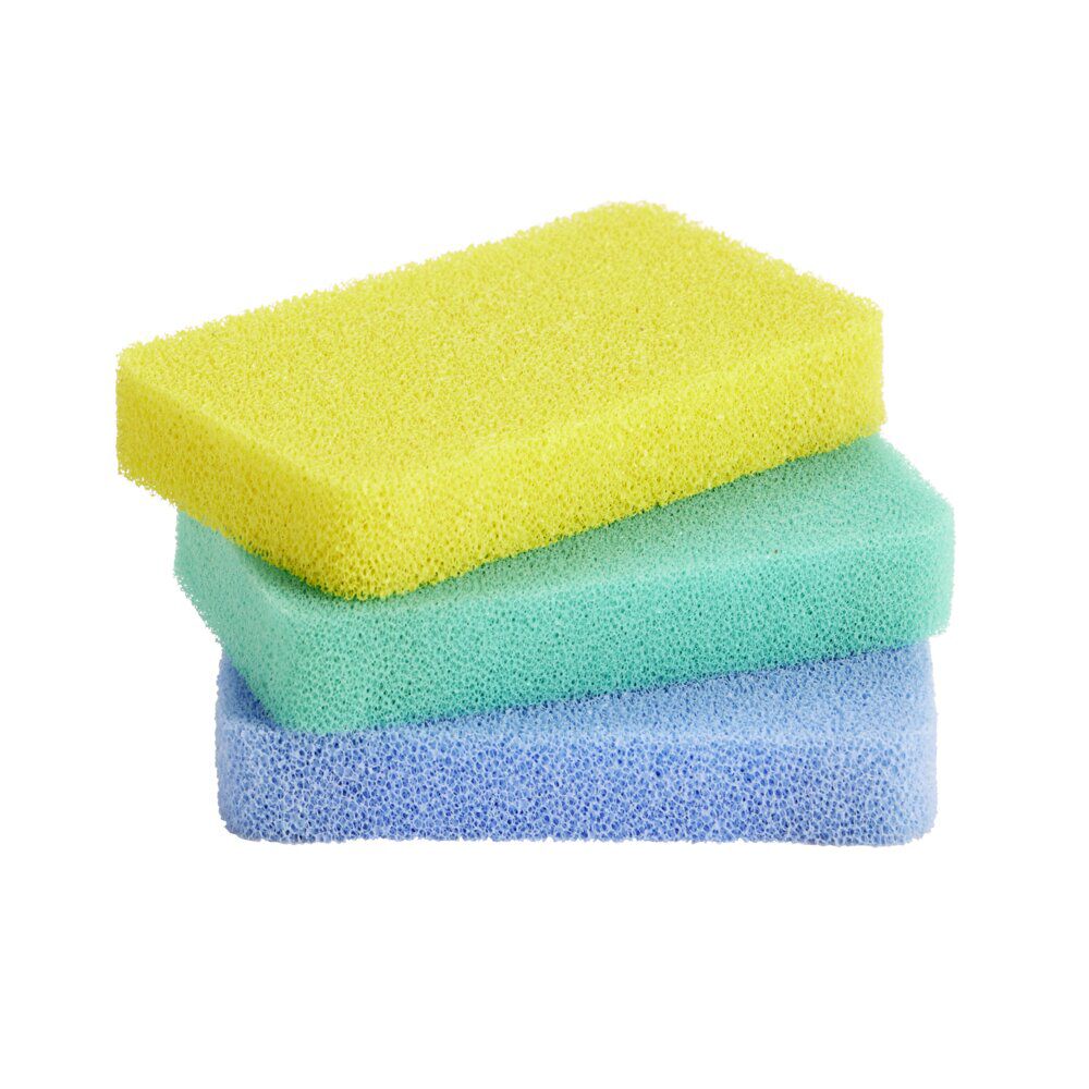 éponge multiusage silicone 11,5x7xép2cm 3 pièces