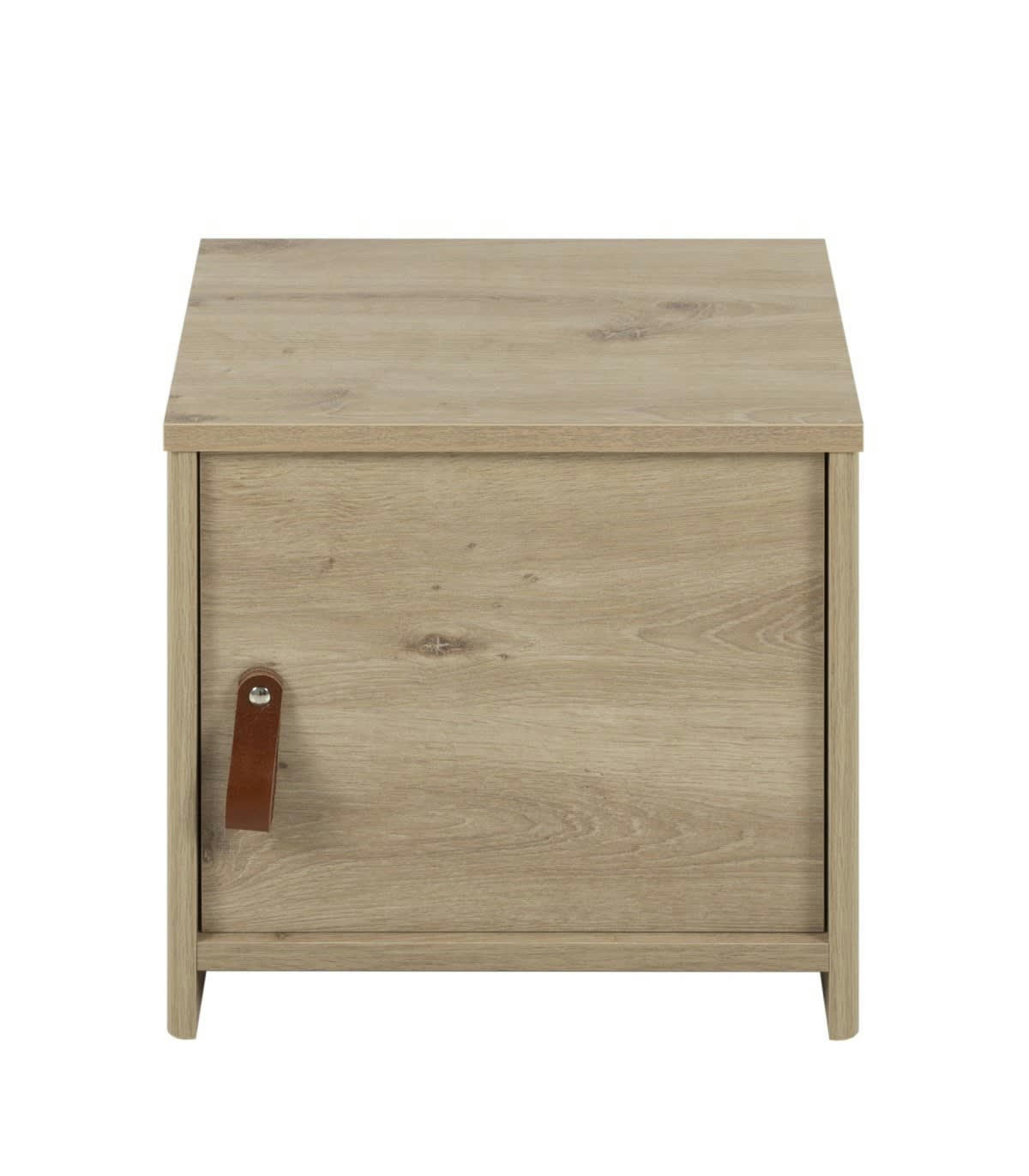 ARTHUS - Chevet 1 porte effet chêne H36cm