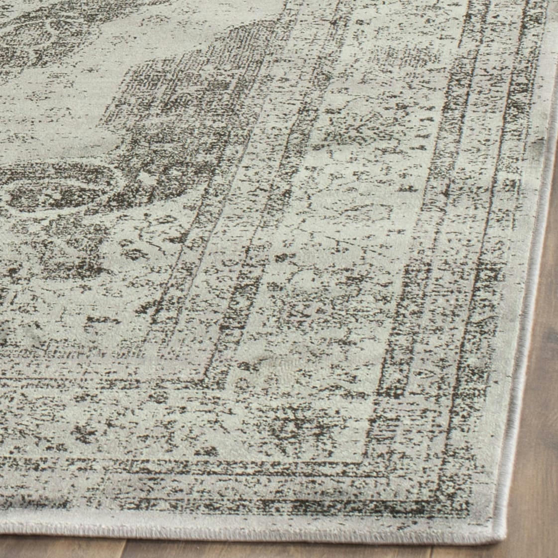 VINTAGE - Tapis de salon interieur en gris & multicolore, 122 x 170 cm