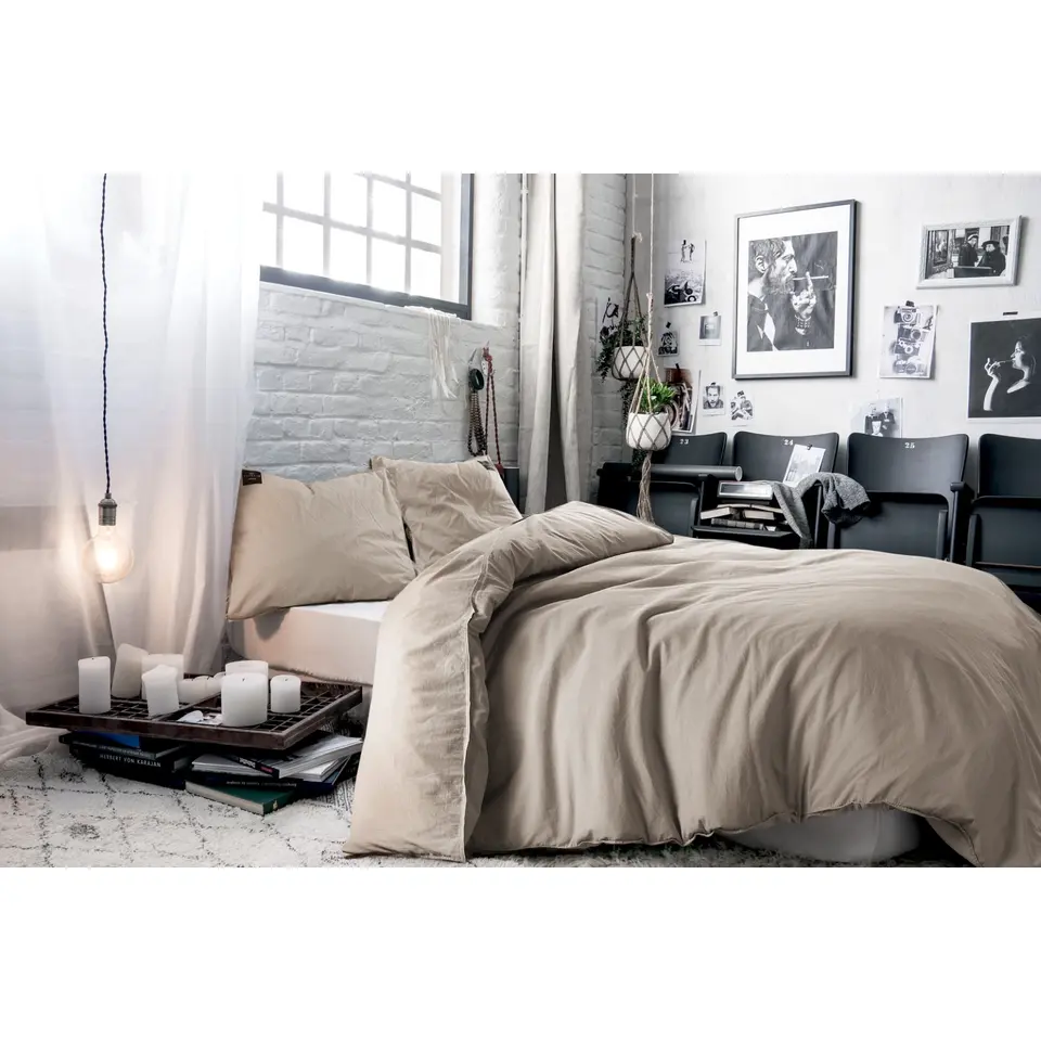 BLCKOUT dekbedovertrek Oslo - 140x200/220 - zand