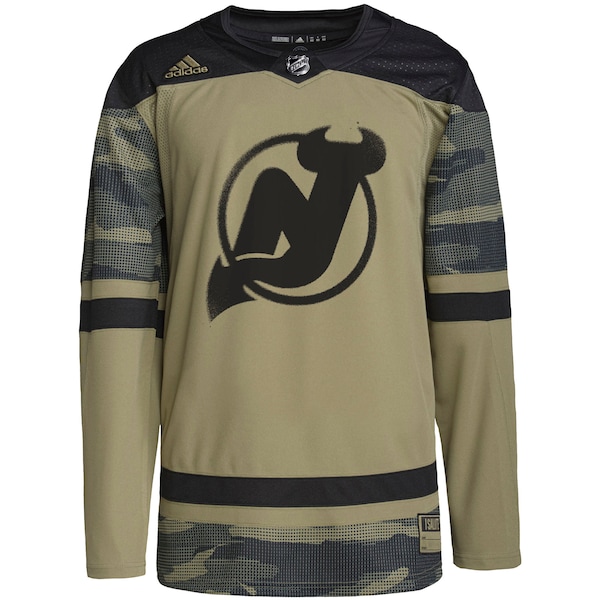 New Jersey Devils adidas Military Appreciation Team Authentic Custom Practice Jersey - Camo