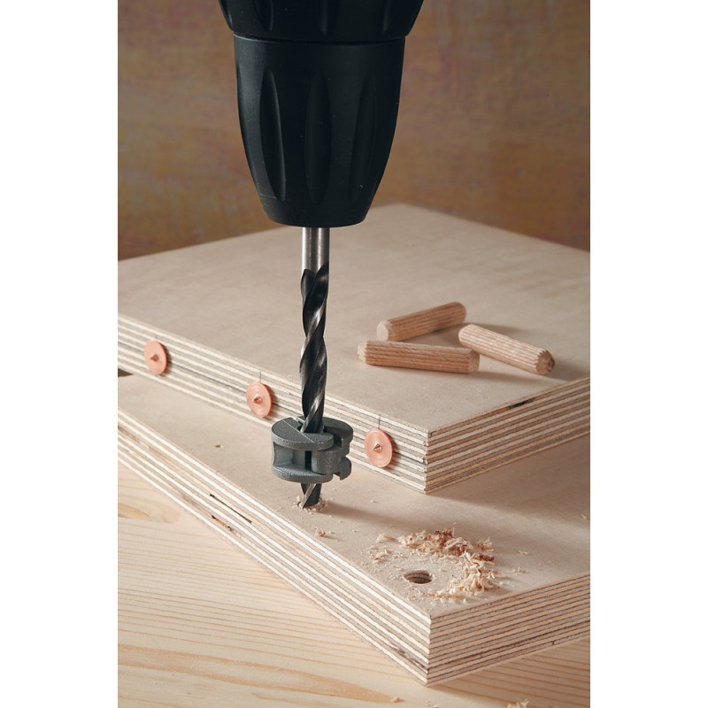 Centreur pour cheville Ø 10 mm 4 pièces WOLFCRAFT
