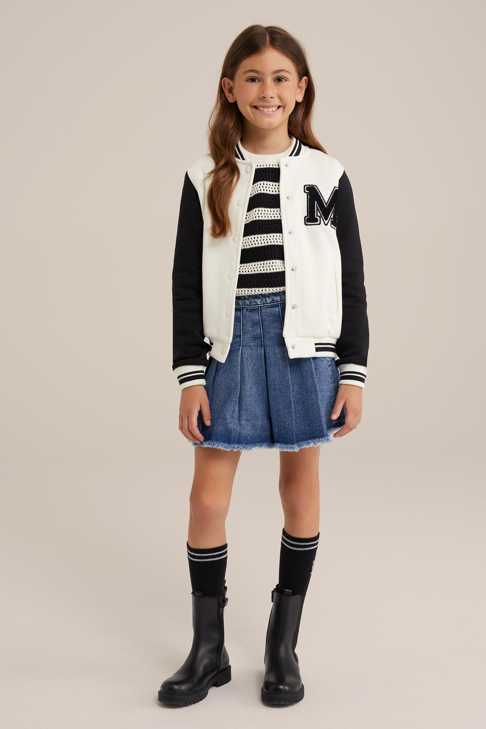 Meisjes gestreepte trui