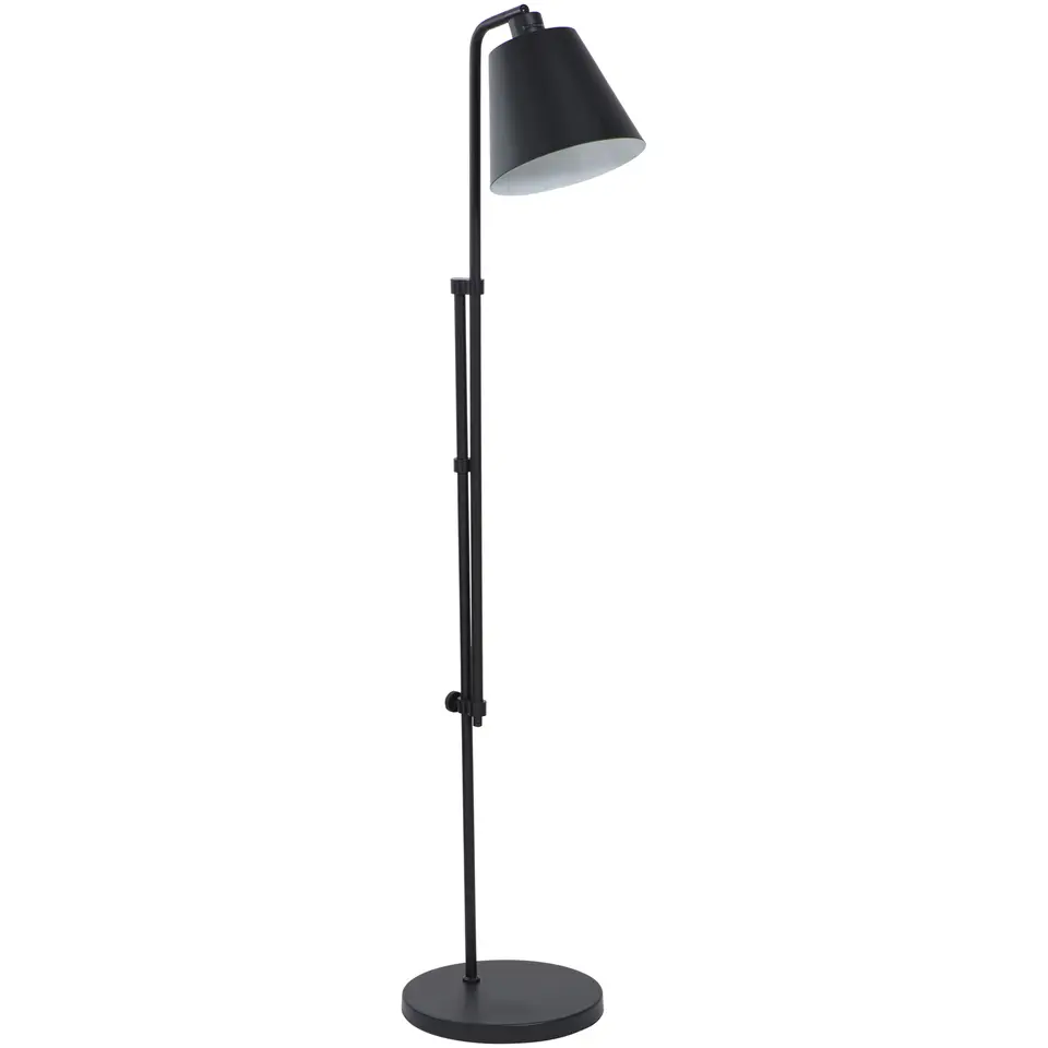 Vloerlamp Xemm - zwart metaal - E27 - 110x30x&Oslash;25 cm