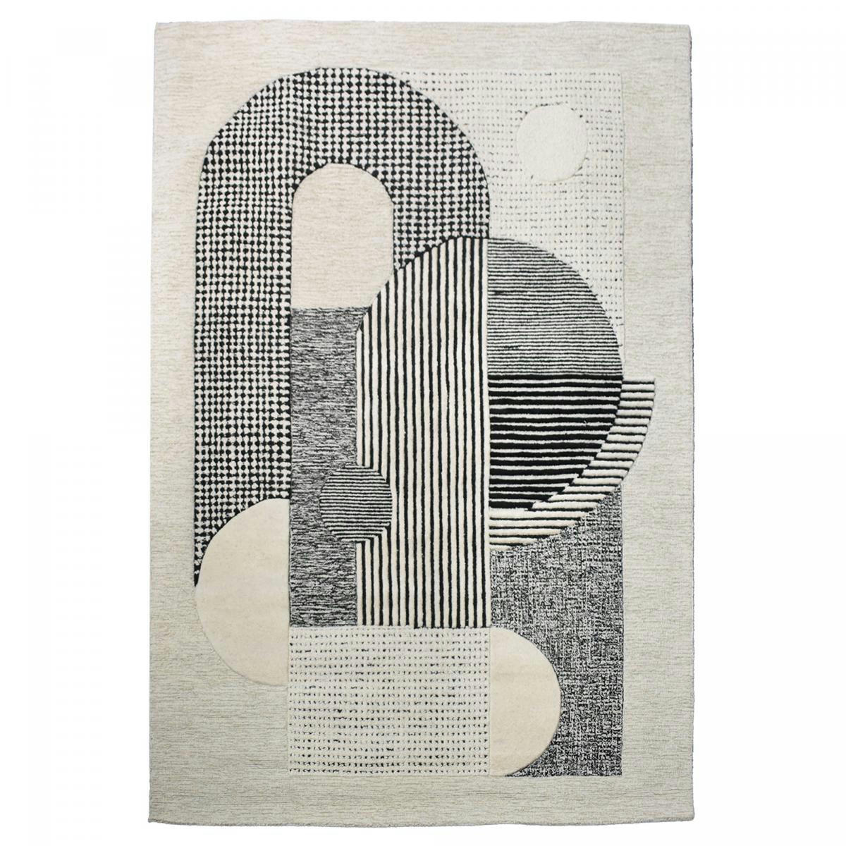 ASOLA - Tapis salon crème 120x170