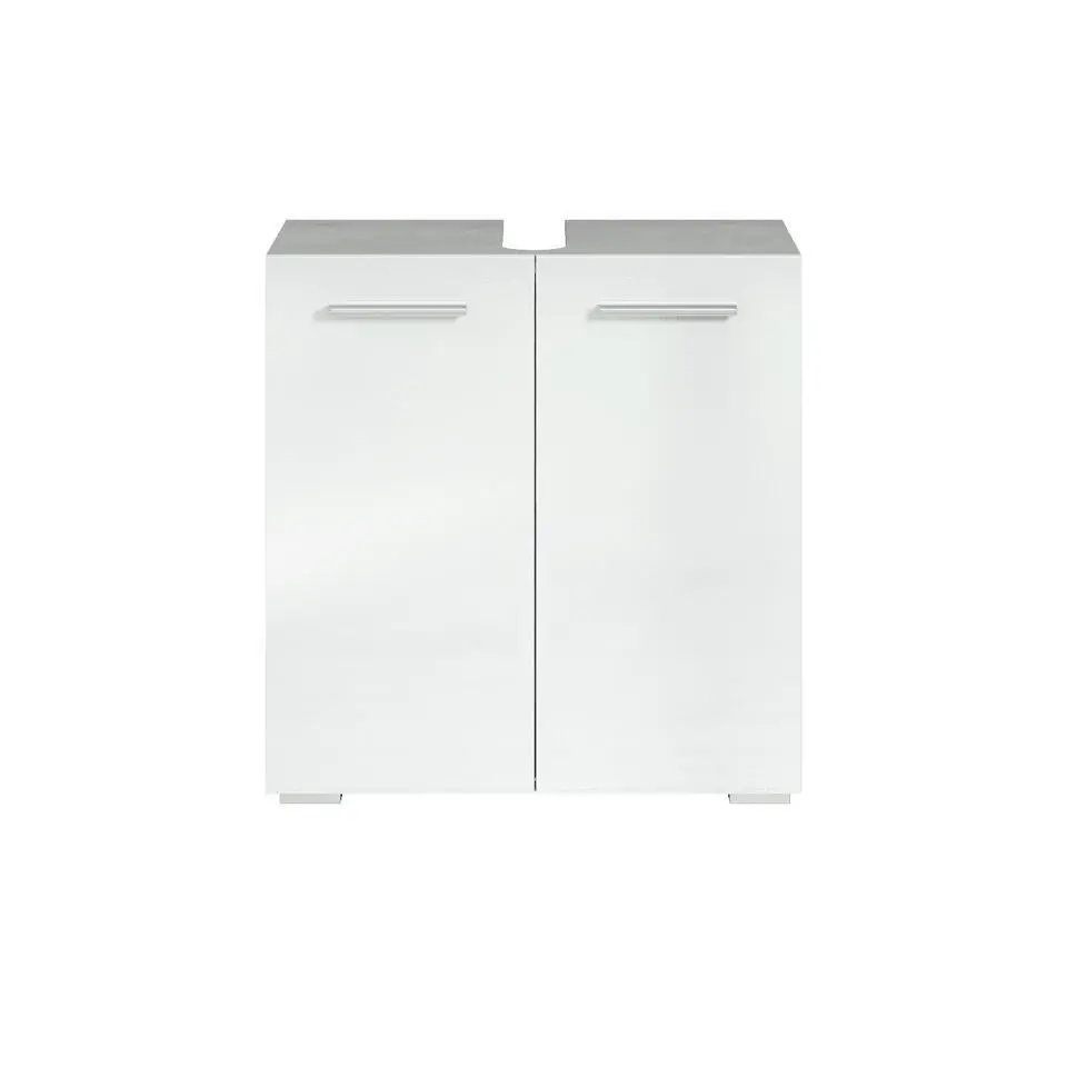 Badplaats Wastafelkast Jupiter 60 x 30 x 60 cm - beton grijs met wit