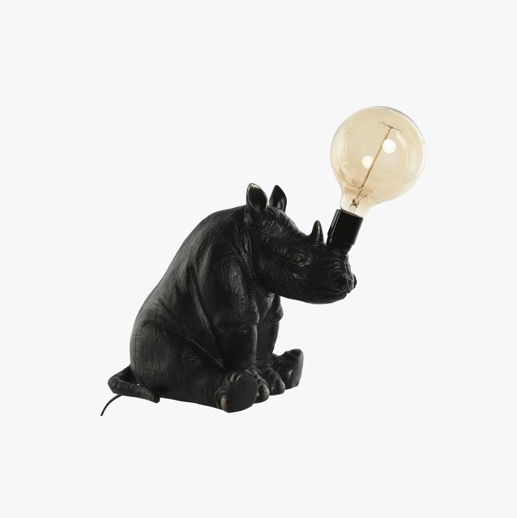 Candeeiro Rinoceronte Preto WILD LIGHT
