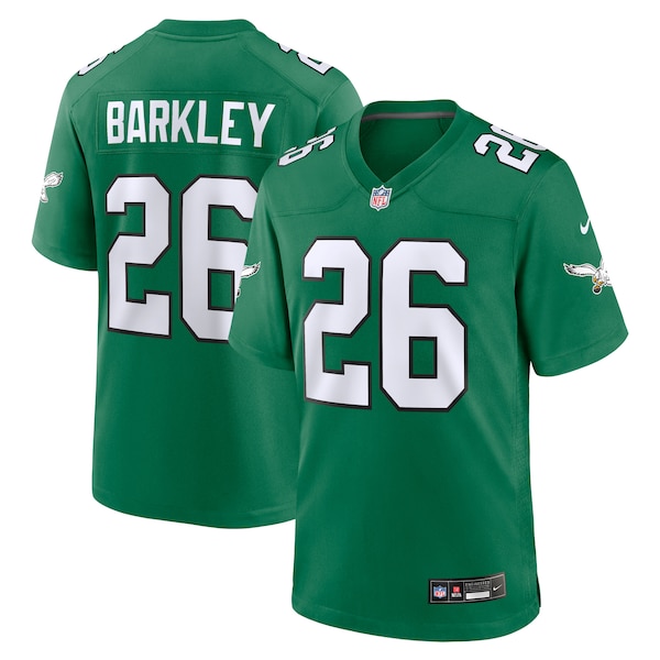Saquon Barkley Philadelphia Eagles Nike Alternate Game Jersey -  Kelly Green/Black/Green/White
