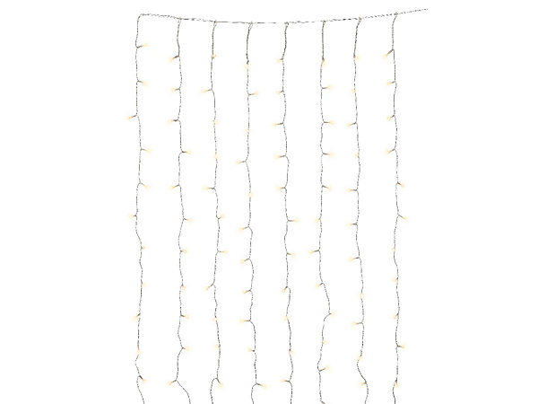 Guirlande extérieure LED blanc chaud pour parasol fixe - Jardideco