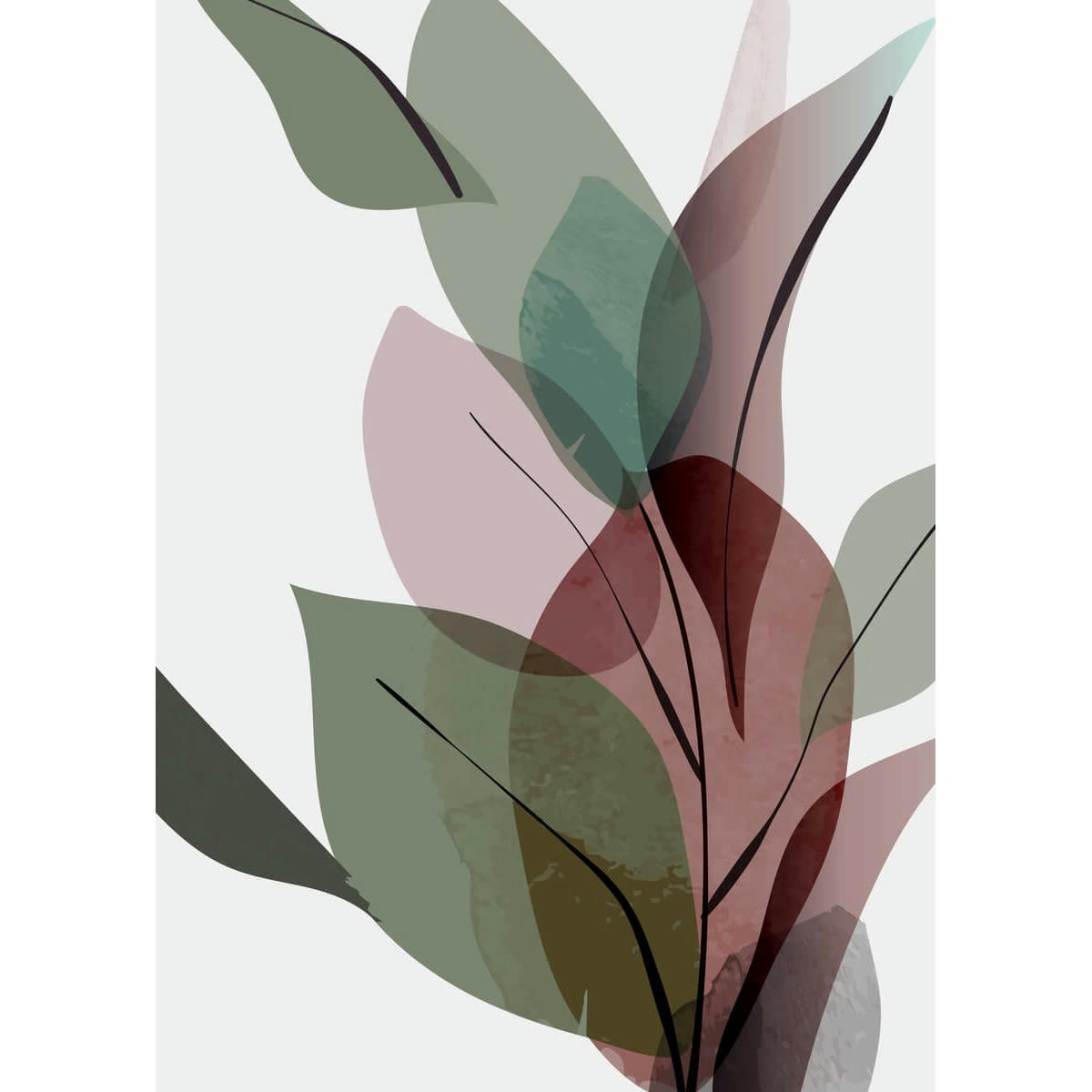 ILLUSTRATION - Tableau sur toile tropical 30x45 cm