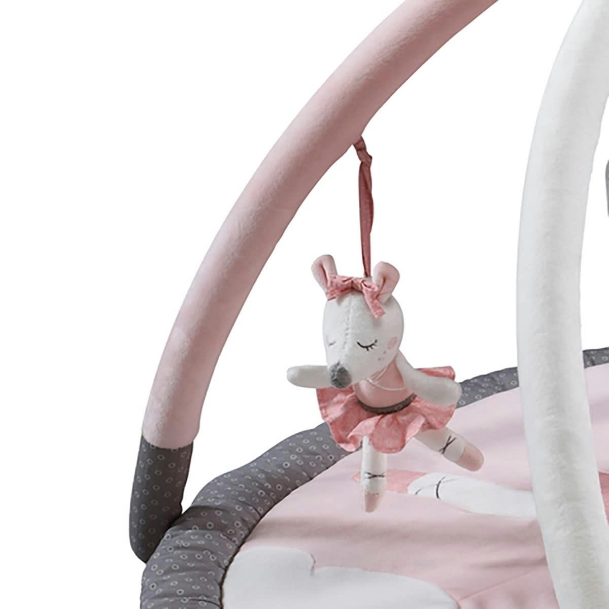 LILIBELLE - Tapis d'éveil en velours Rose