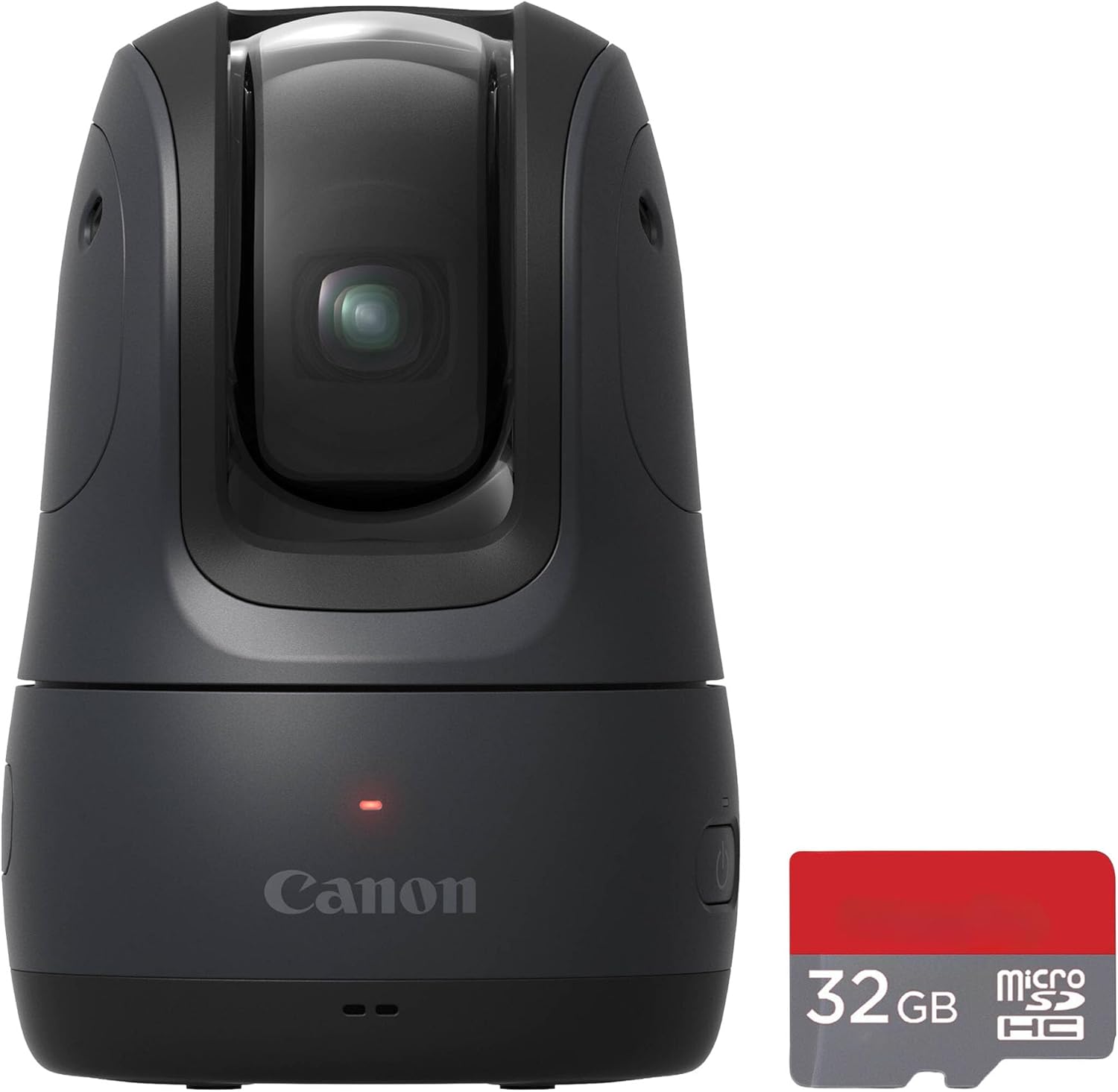 Canon PowerShot Pick PTZ Camera (Black) Bundle | AI-Powered Auto-Tracking Camera with Face Detection  Pan/Tilt Control & Hands-Free Operation | for Vlogging & Home Recording (4828C013) + 32GB Card