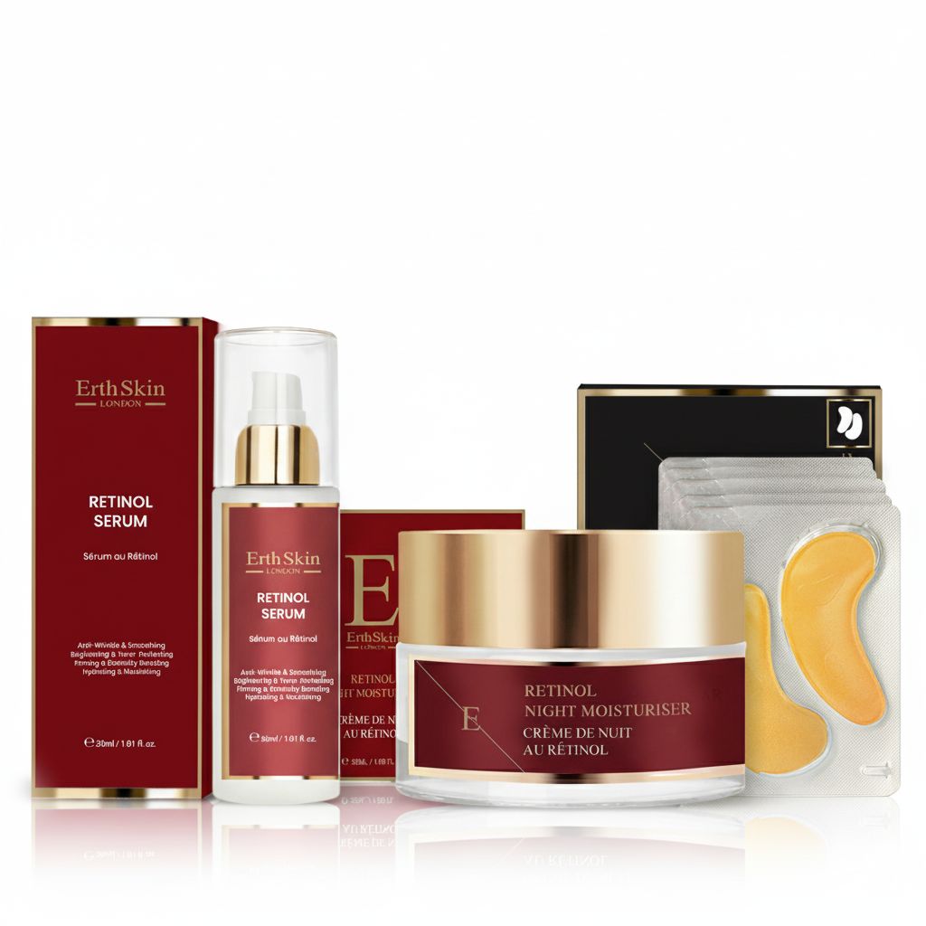 Erth Skin London Pro Retinol Set with 24K Gold Eye Treatment