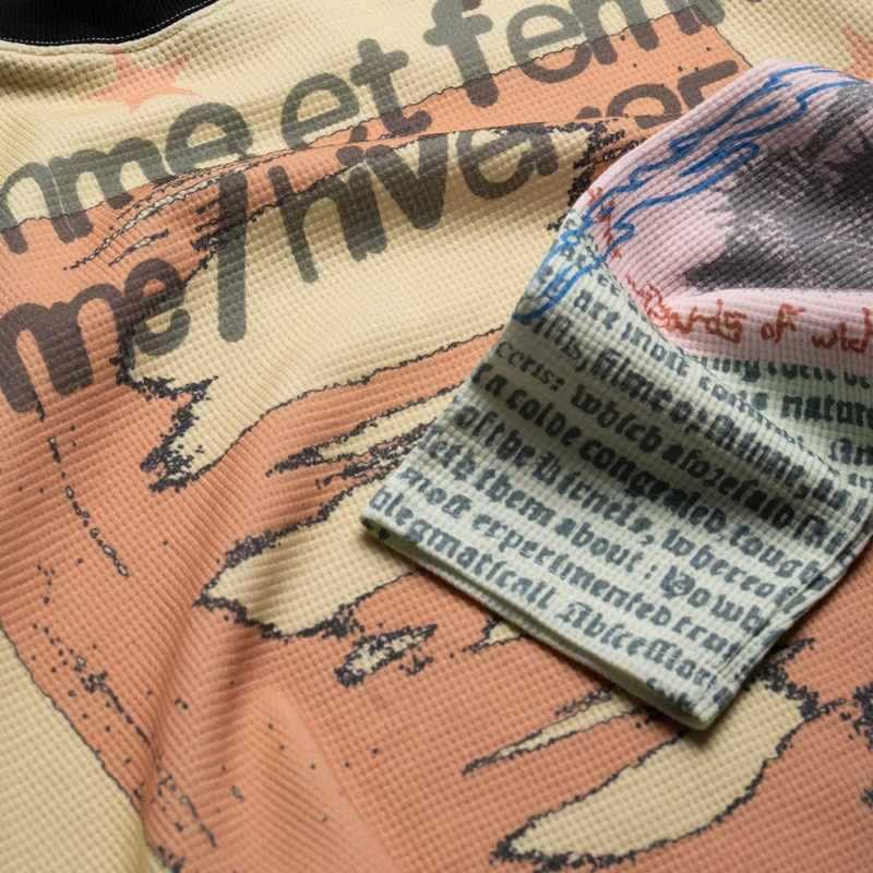 Homme Femme Peyote Thermal L/S Tee - Yellow