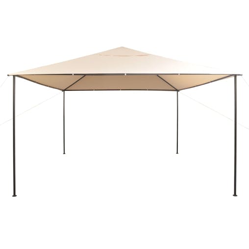 NNEVL Gazebo Pavilion Tent Canopy 4x4 m Steel Beige