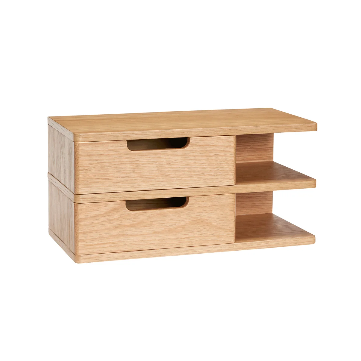 Hübsch Interior - Open Wandregal, 40 x 20 cm, Eiche